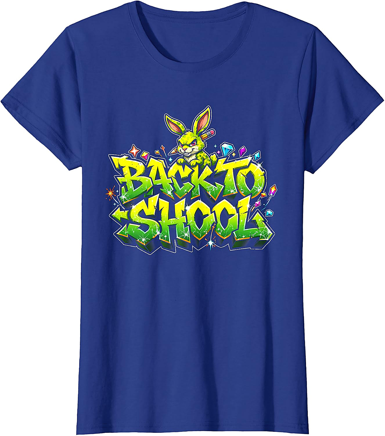 Back to School Bunny Graphic Tee | Funny Graffiti Shirt
