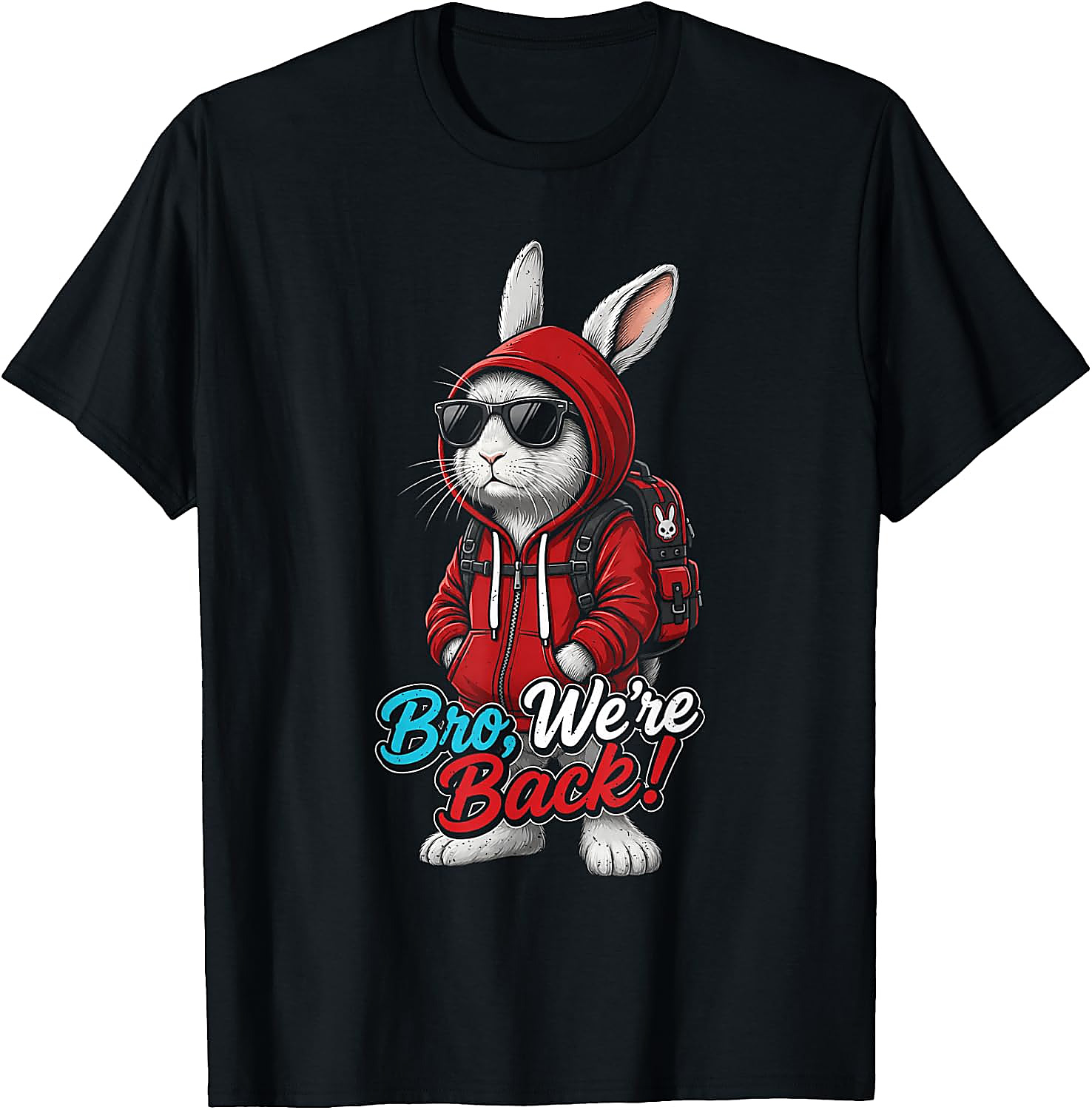 Funny Bunny Back to School T-Shirt | Student Graphic Tee