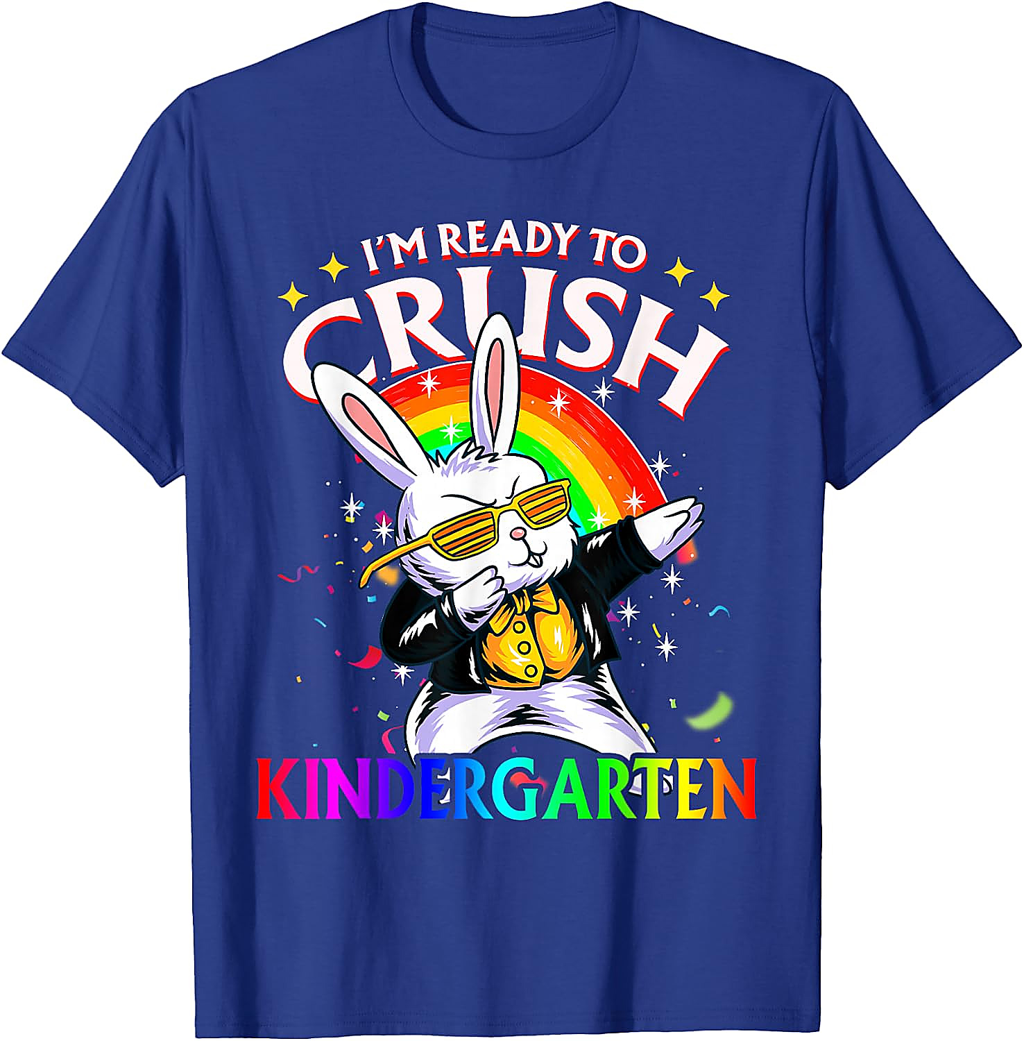 Crush Kindergarten Dabbing Bunny T-Shirt | Back to School Tee