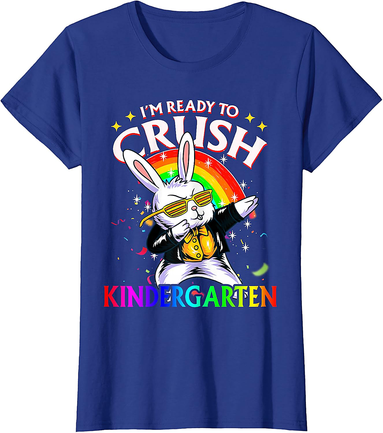 Crush Kindergarten Dabbing Bunny T-Shirt | Back to School Tee