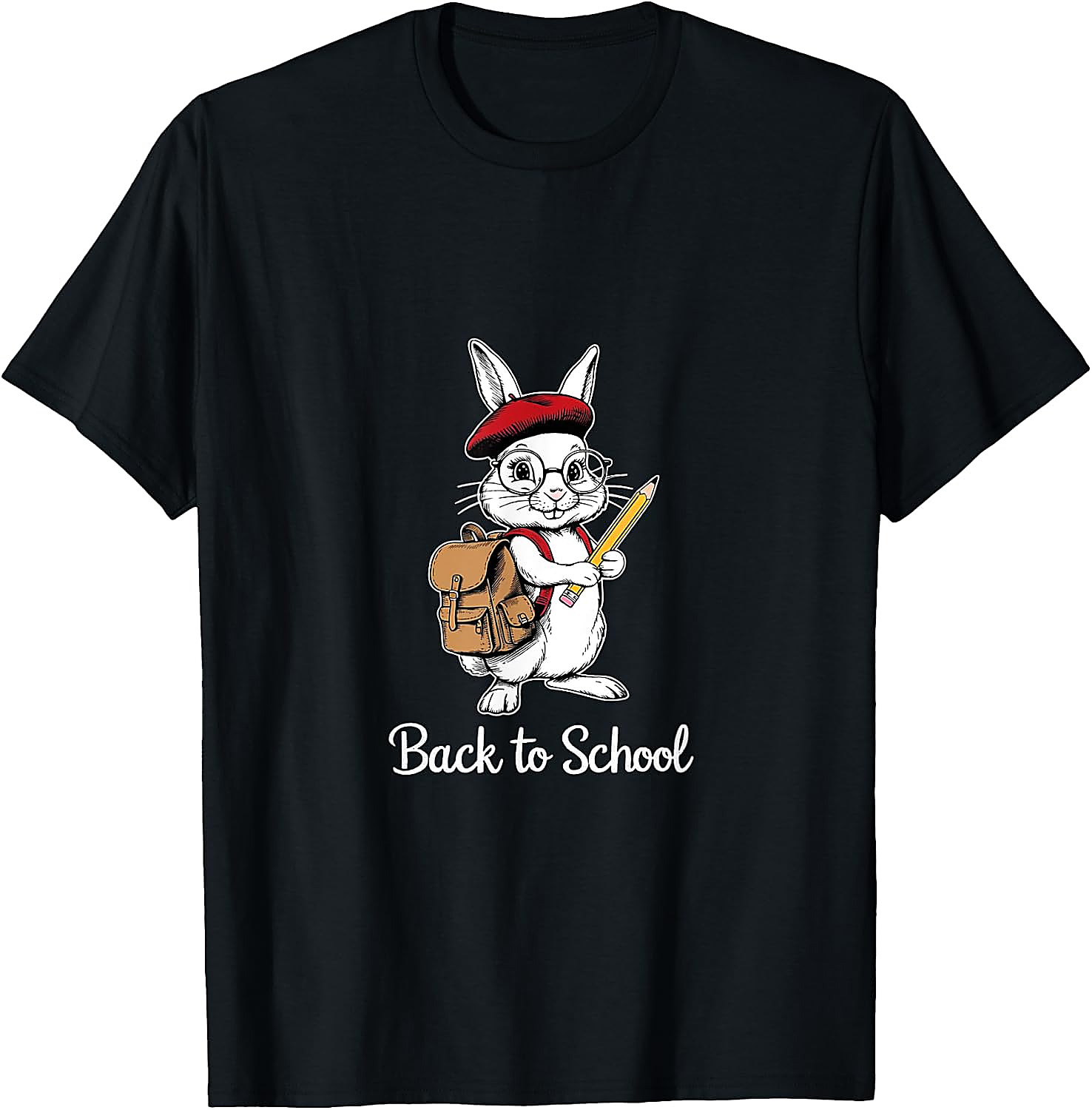 Study Bunny Back to School T-Shirt | Cute Academic Tee