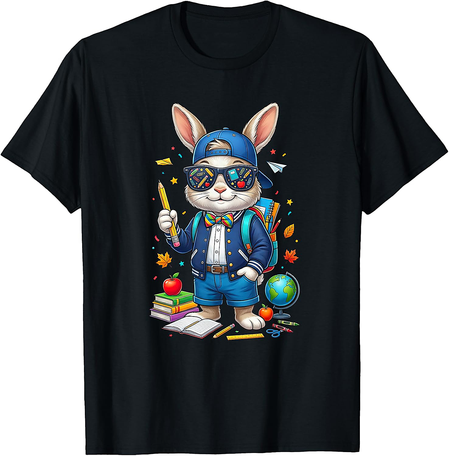 Back to School Rabbit T-Shirt | Funny Teacher Student Tee