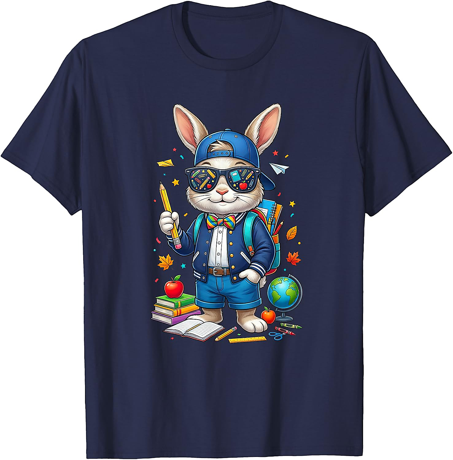 Back to School Rabbit T-Shirt | Funny Teacher Student Tee