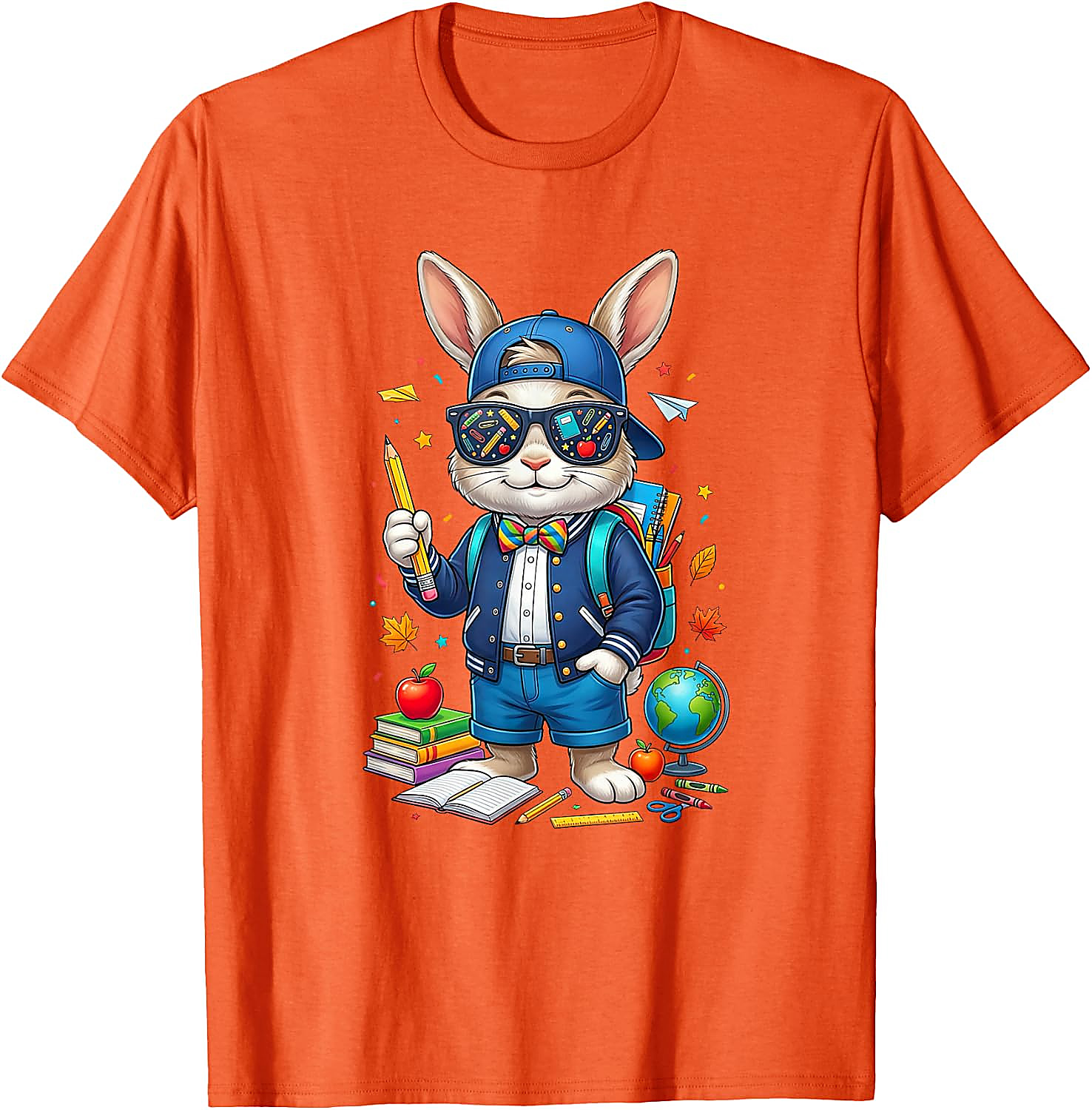 Back to School Rabbit T-Shirt | Funny Teacher Student Tee