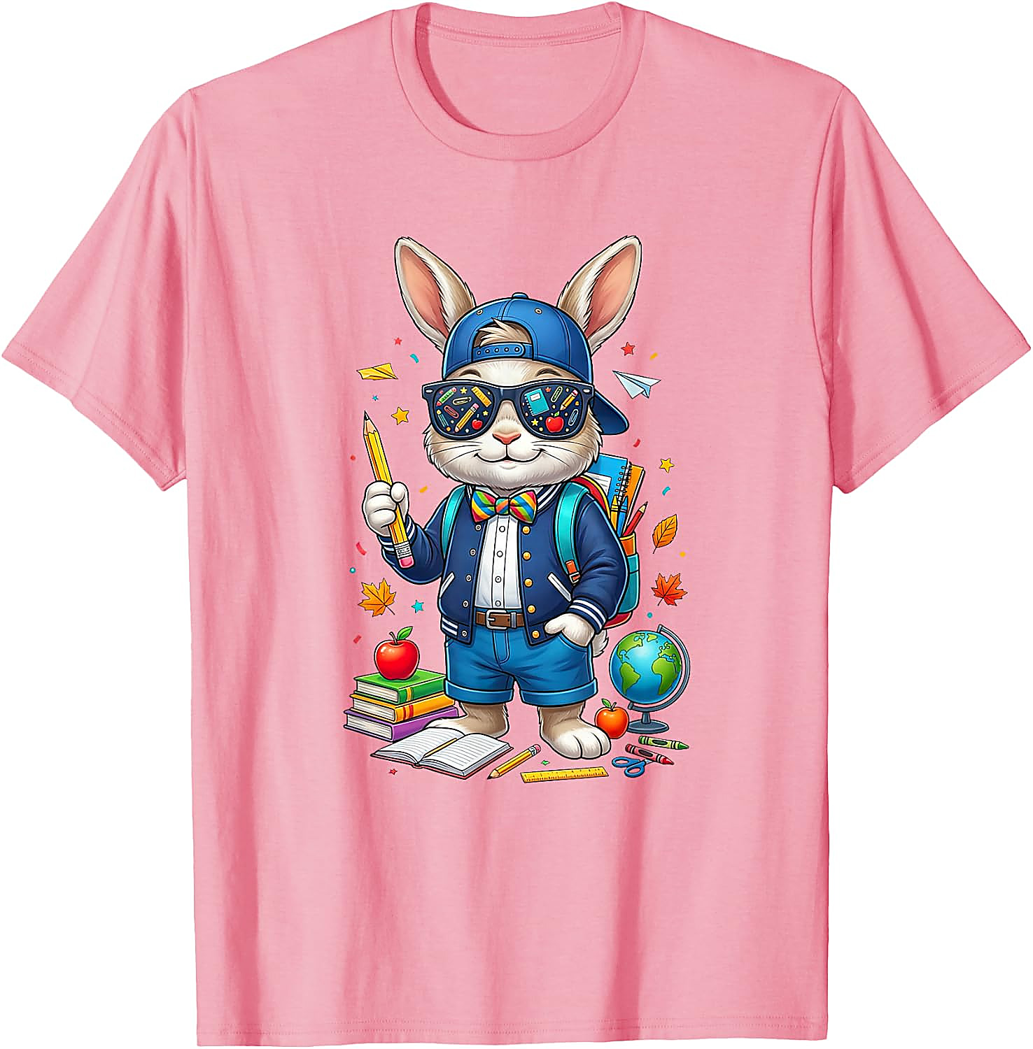 Back to School Rabbit T-Shirt | Funny Teacher Student Tee