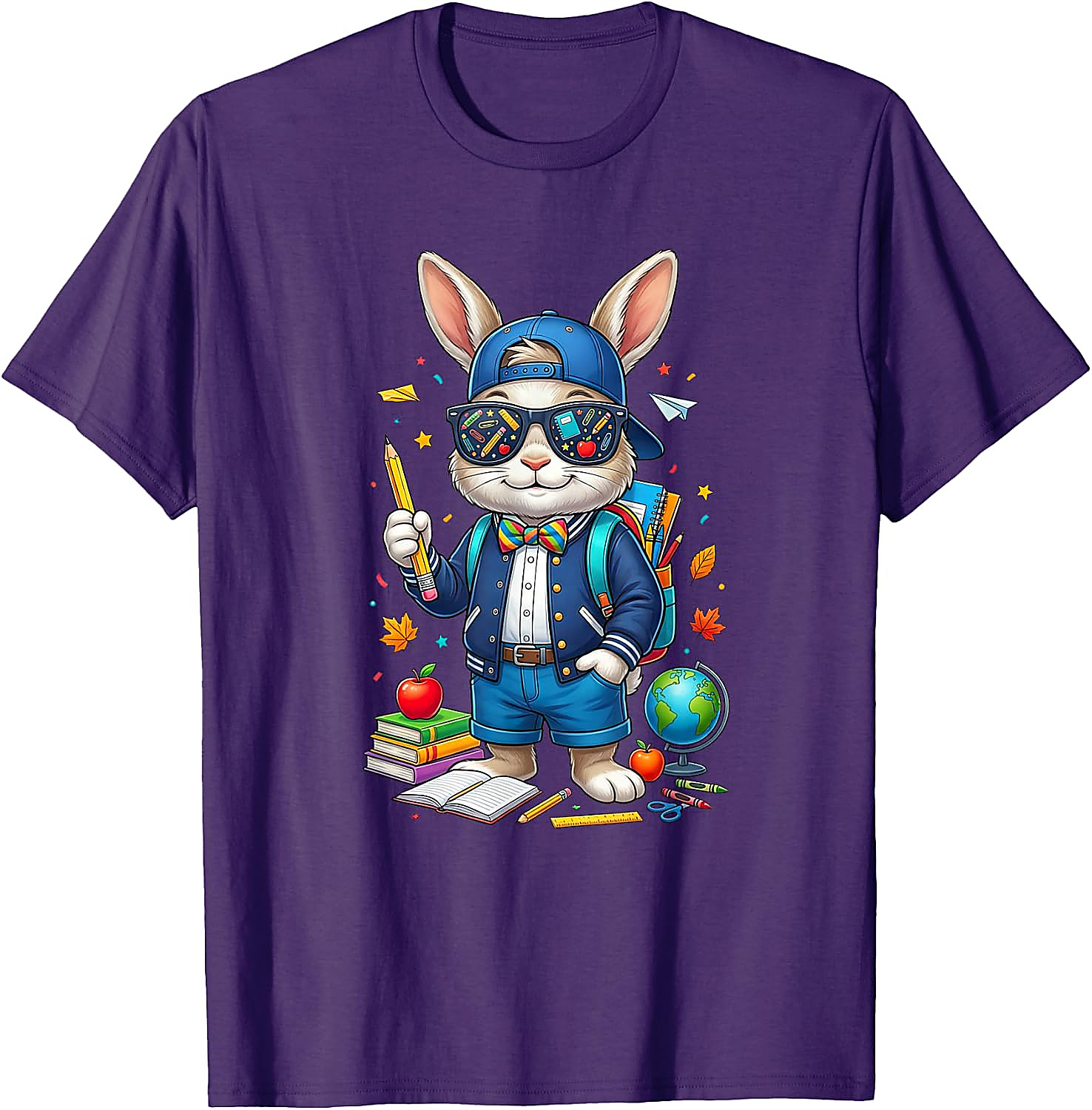 Back to School Rabbit T-Shirt | Funny Teacher Student Tee