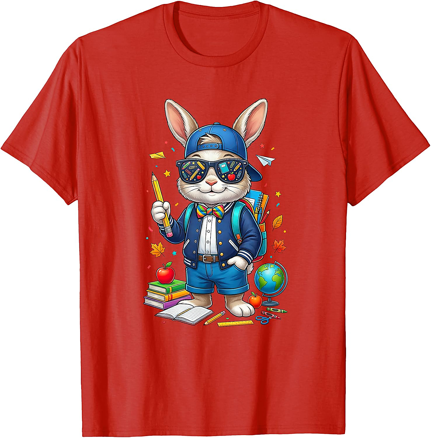 Back to School Rabbit T-Shirt | Funny Teacher Student Tee