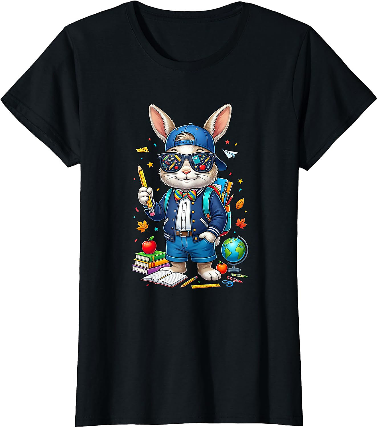 Back to School Rabbit T-Shirt | Funny Teacher Student Tee