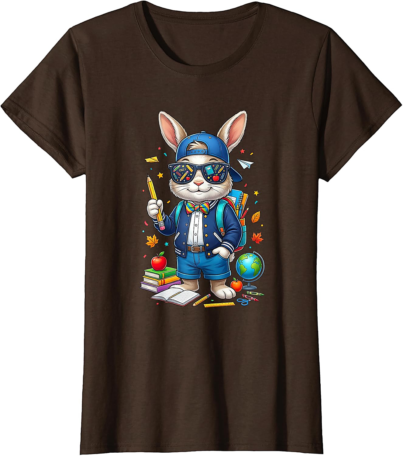 Back to School Rabbit T-Shirt | Funny Teacher Student Tee