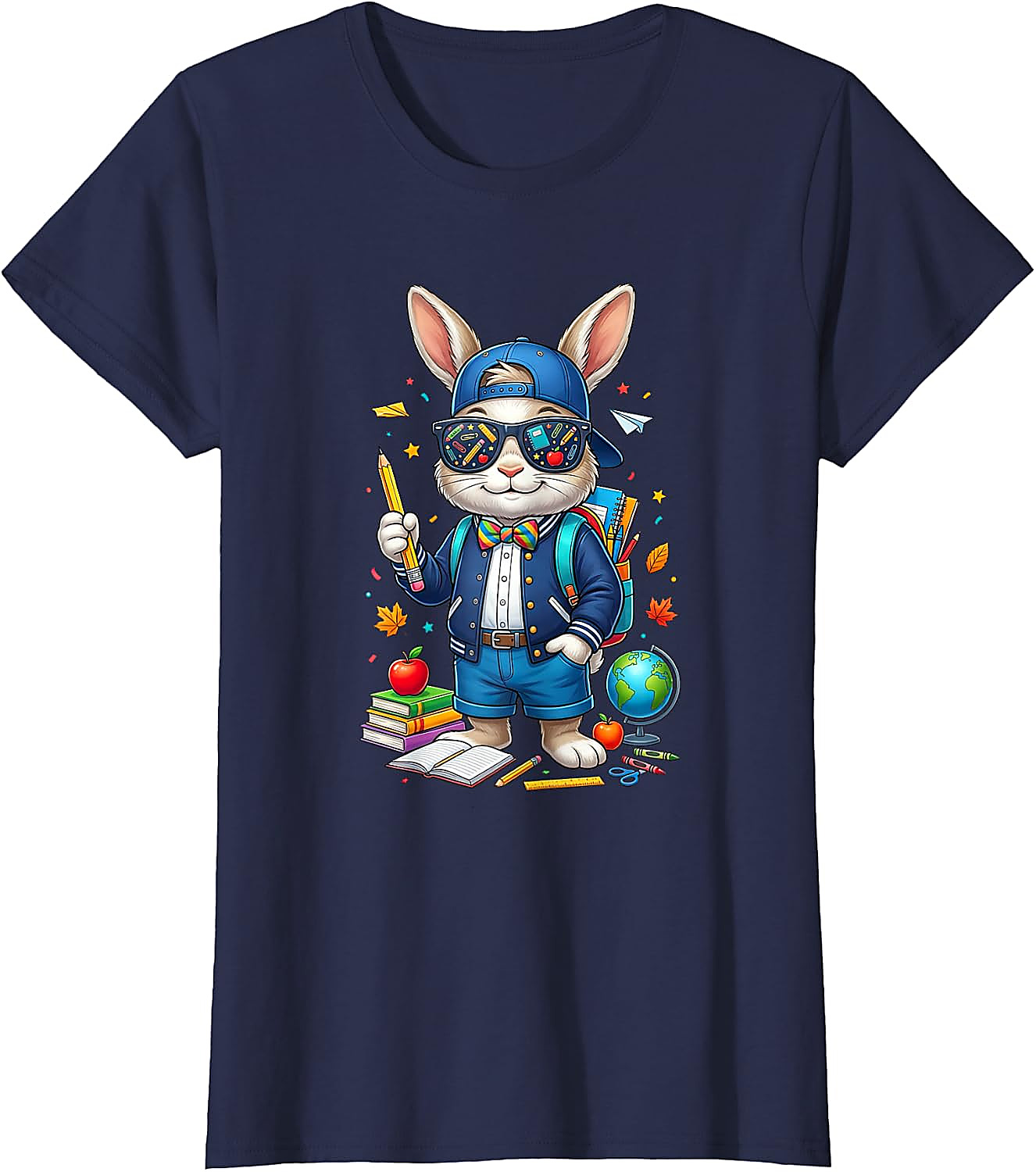 Back to School Rabbit T-Shirt | Funny Teacher Student Tee