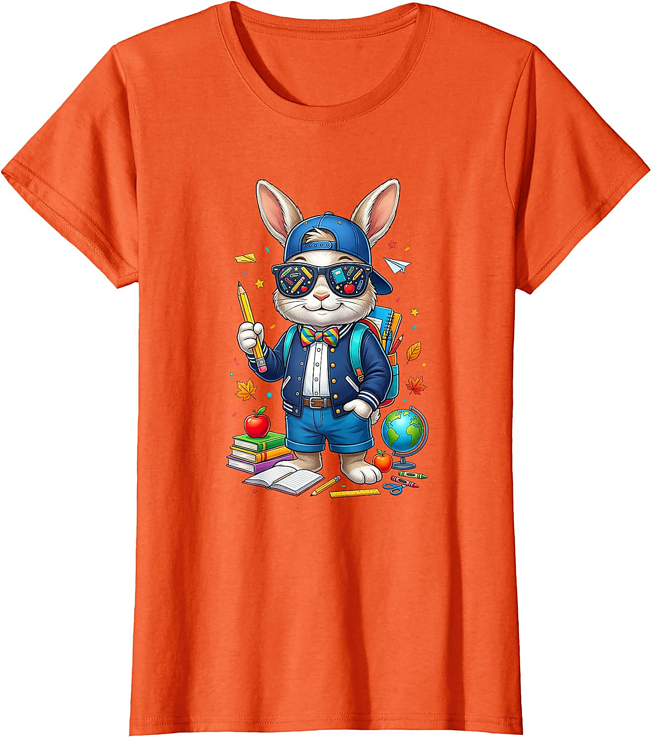 Back to School Rabbit T-Shirt | Funny Teacher Student Tee