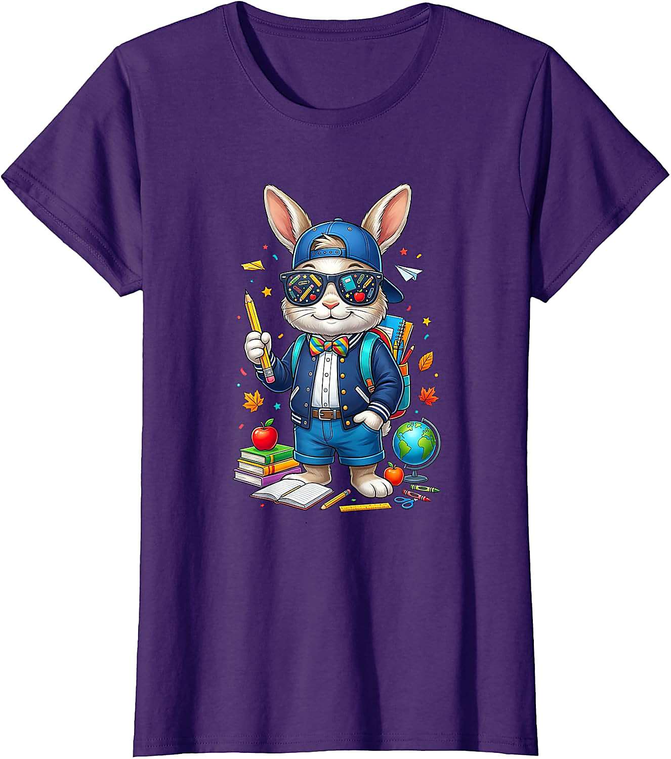 Back to School Rabbit T-Shirt | Funny Teacher Student Tee