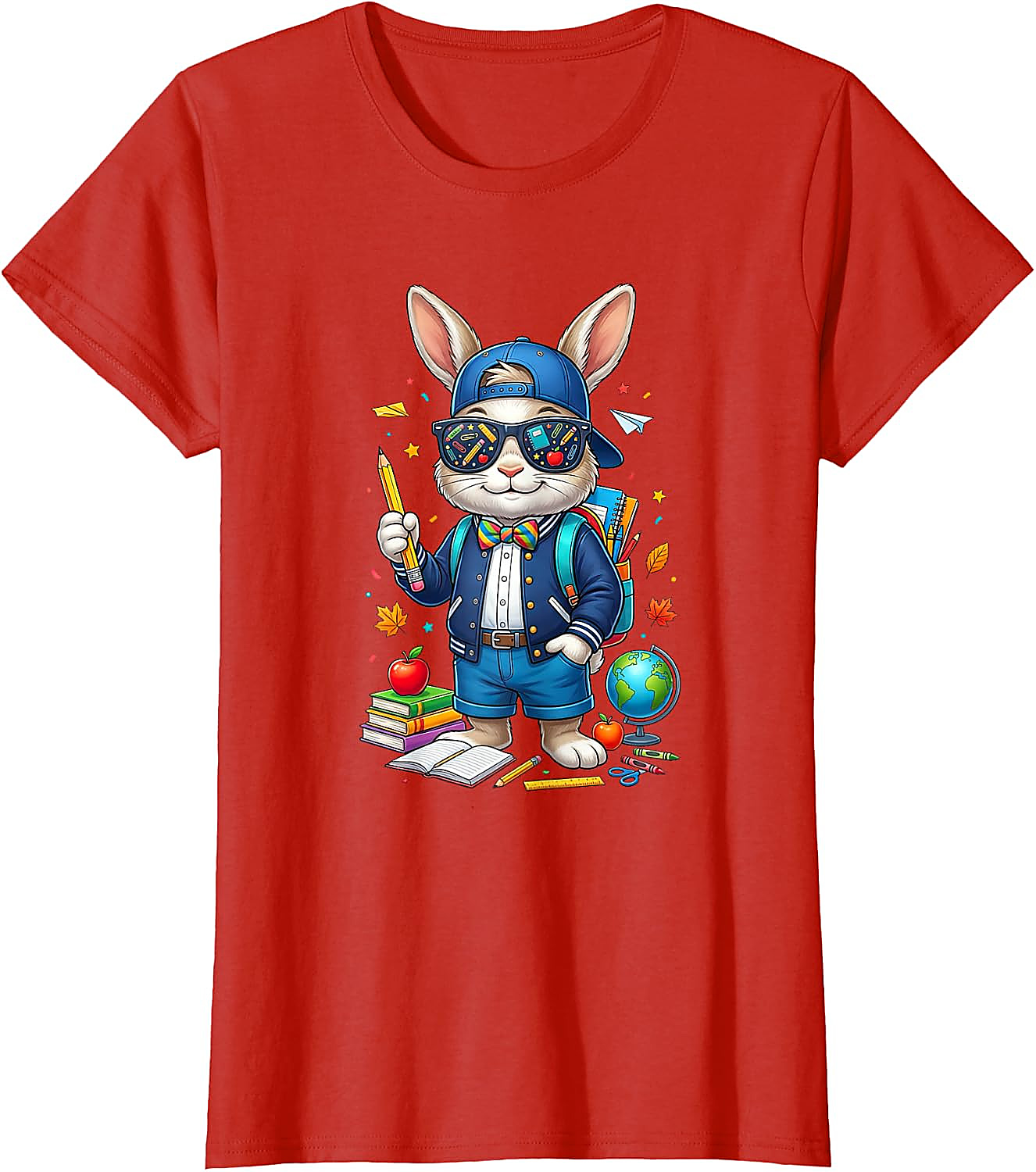 Back to School Rabbit T-Shirt | Funny Teacher Student Tee