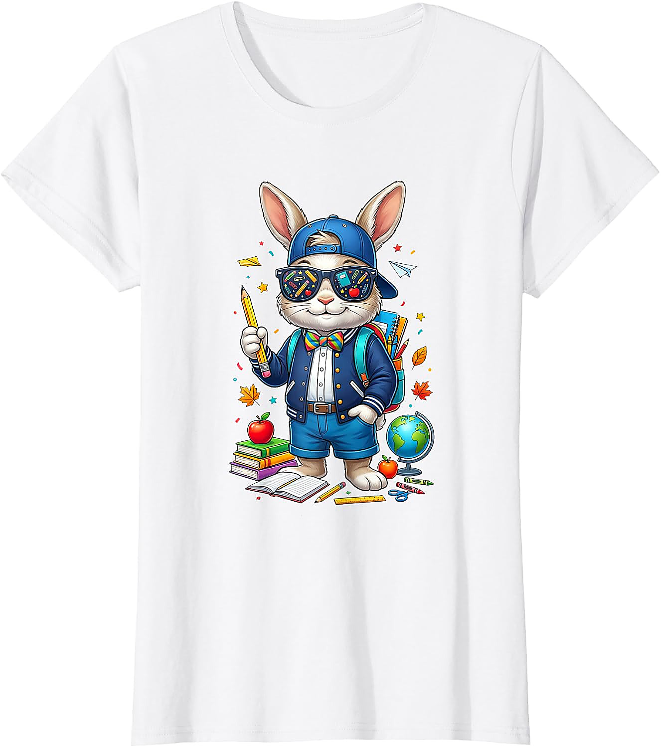 Back to School Rabbit T-Shirt | Funny Teacher Student Tee
