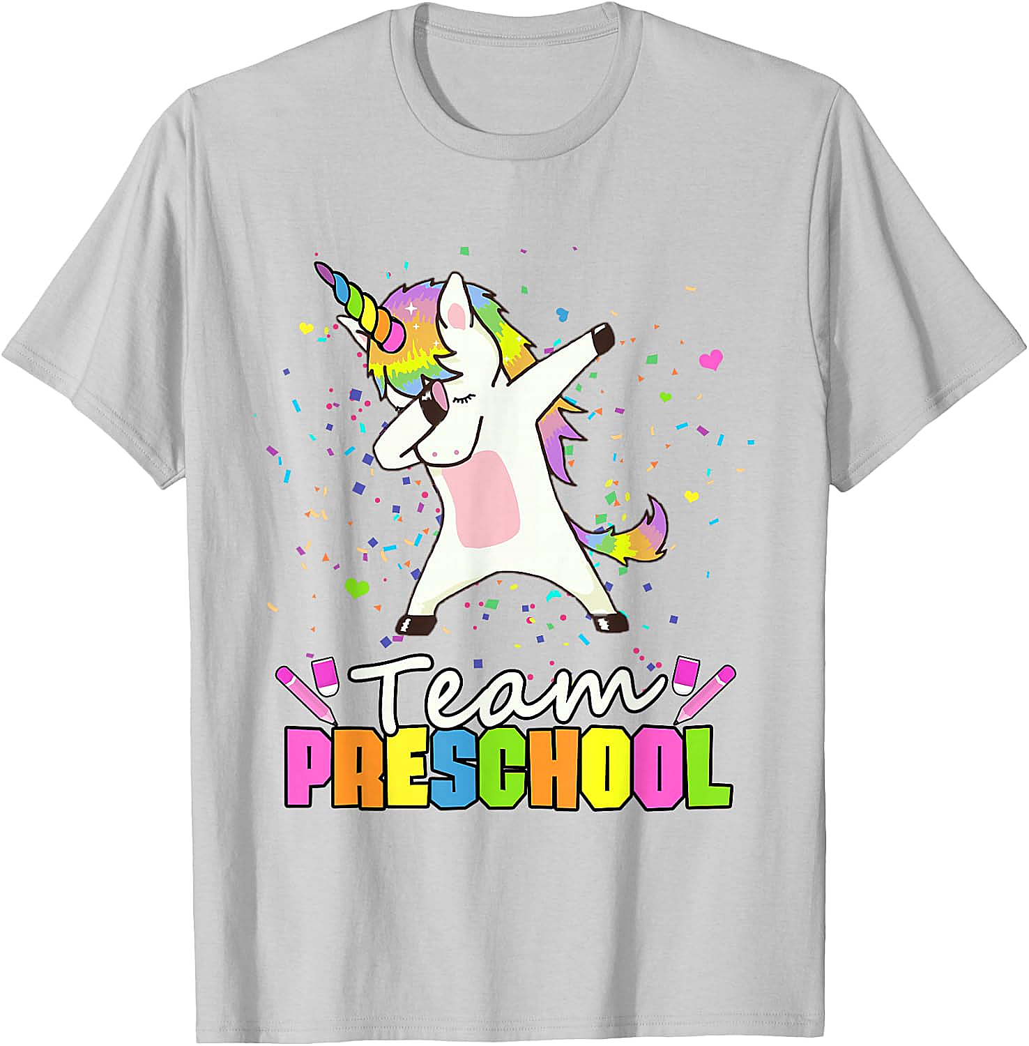  Team Preschool Unicorn T-Shirt Fun Back to School Tee