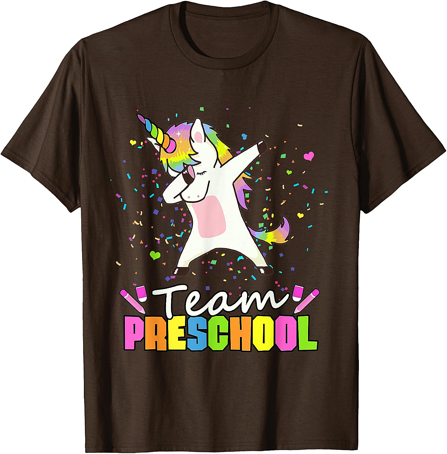  Team Preschool Unicorn T-Shirt Fun Back to School Tee