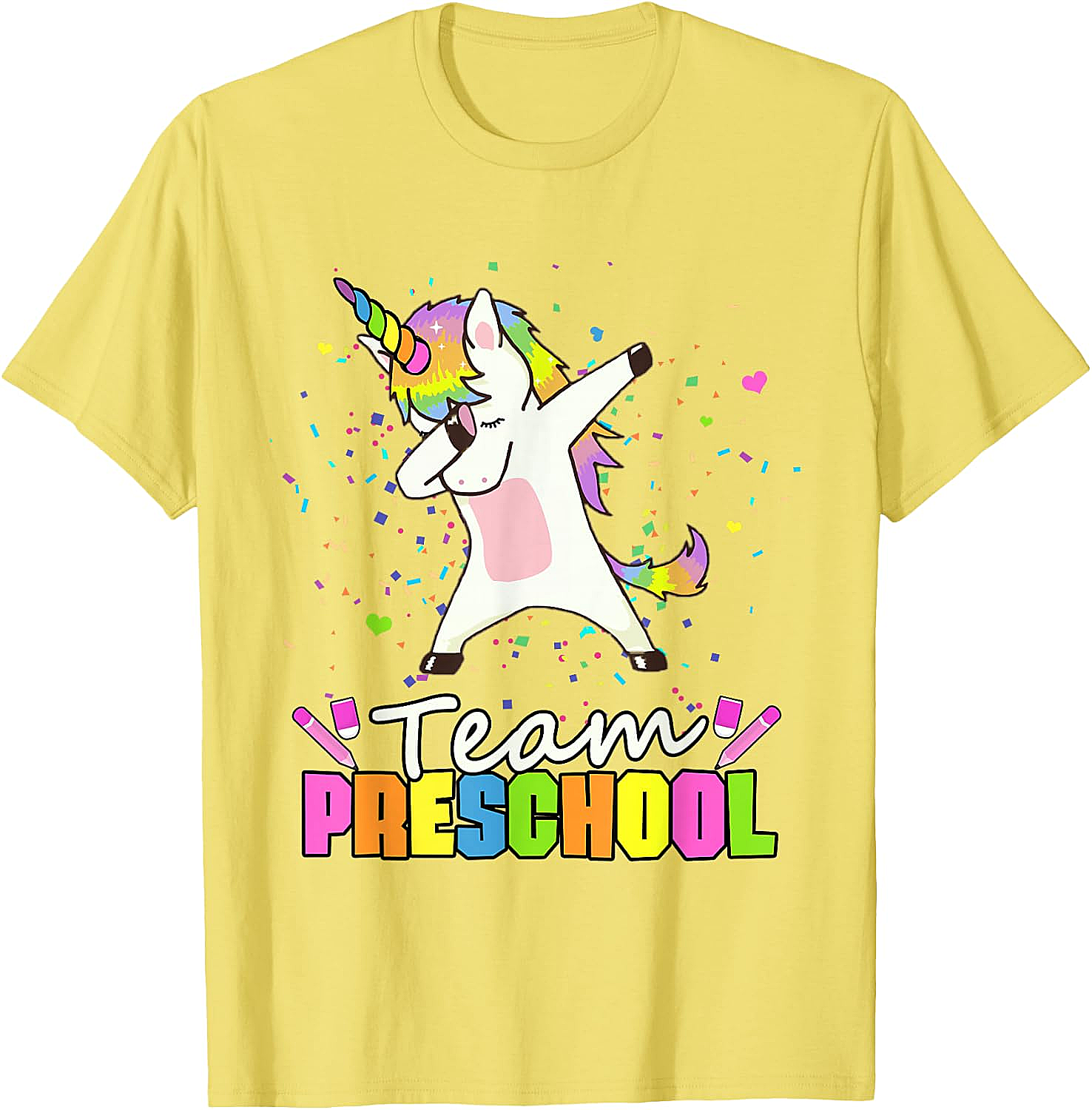  Team Preschool Unicorn T-Shirt Fun Back to School Tee