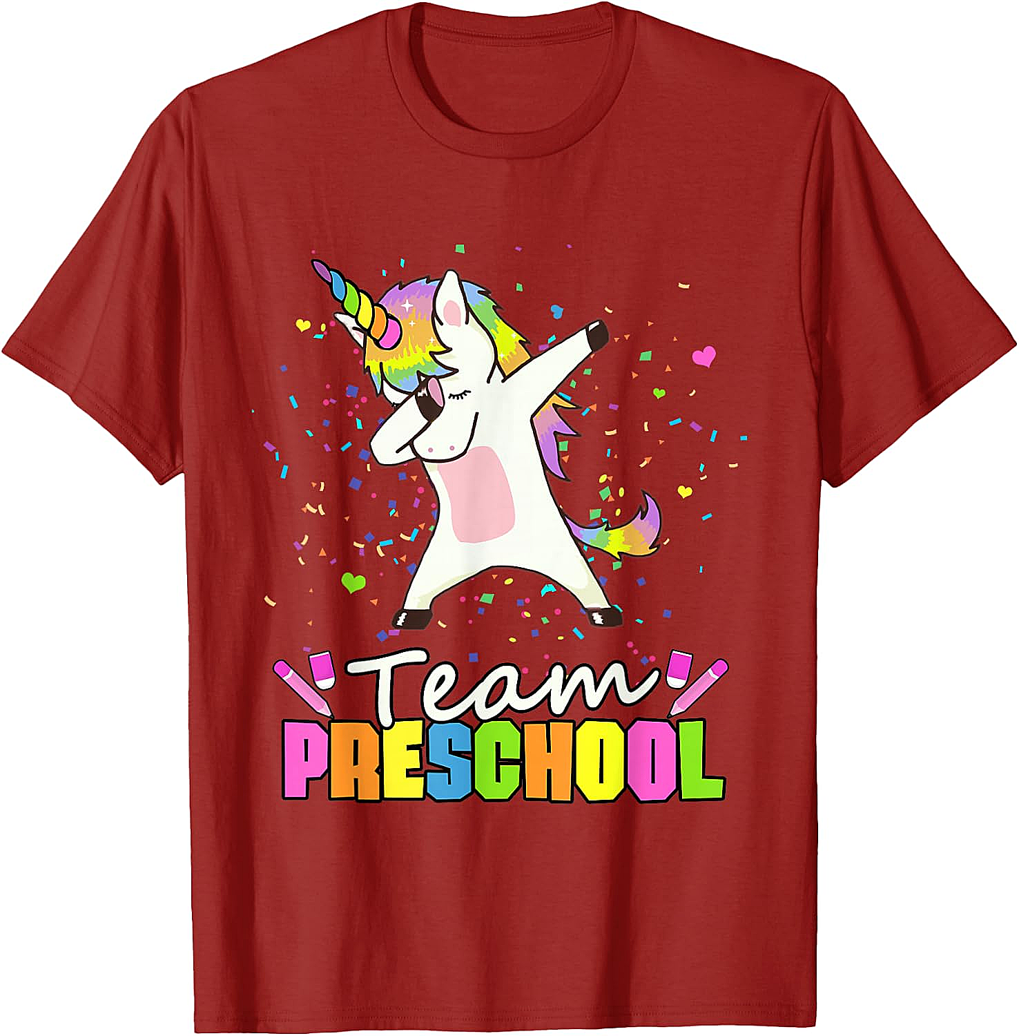  Team Preschool Unicorn T-Shirt Fun Back to School Tee