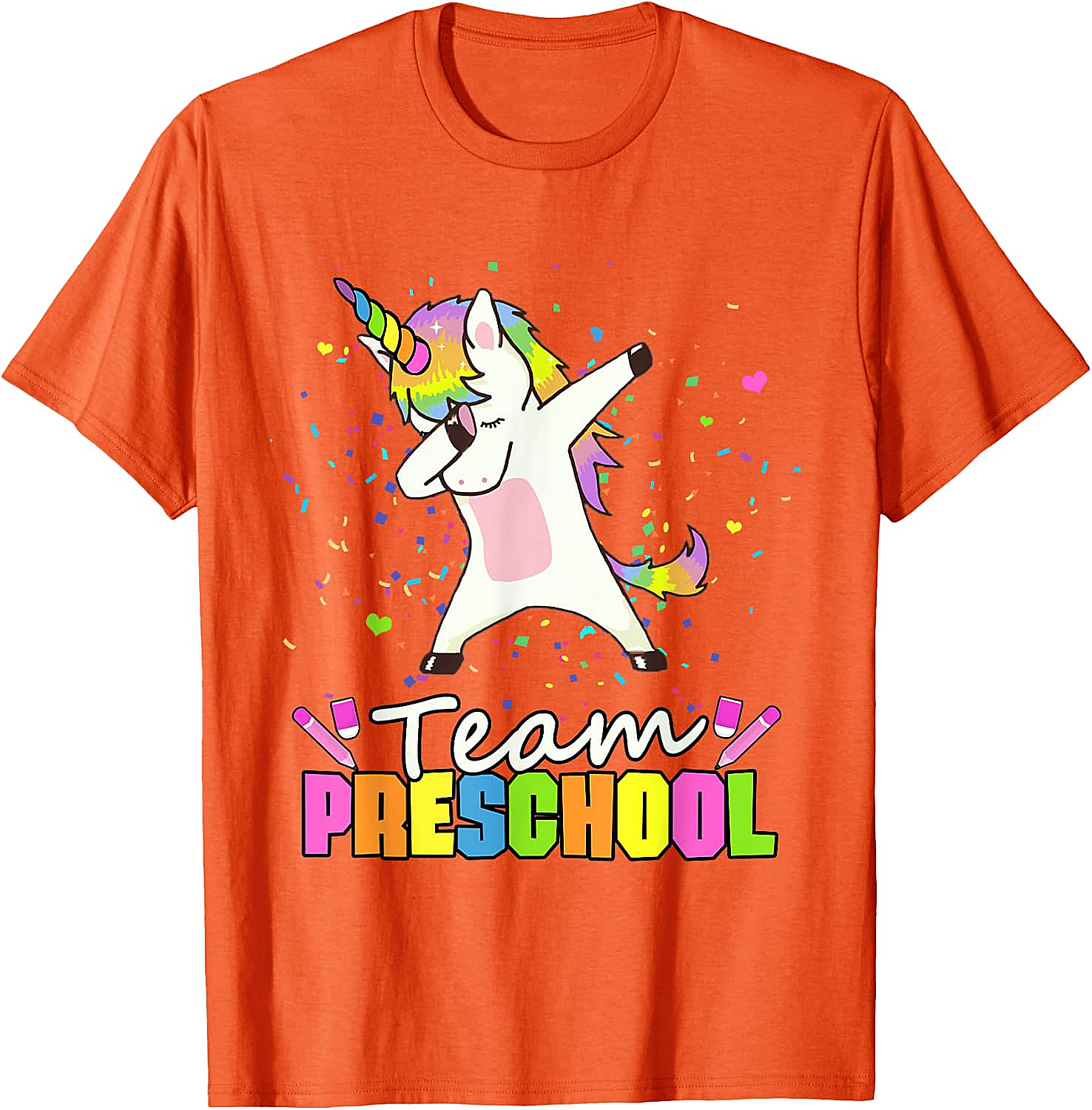  Team Preschool Unicorn T-Shirt Fun Back to School Tee