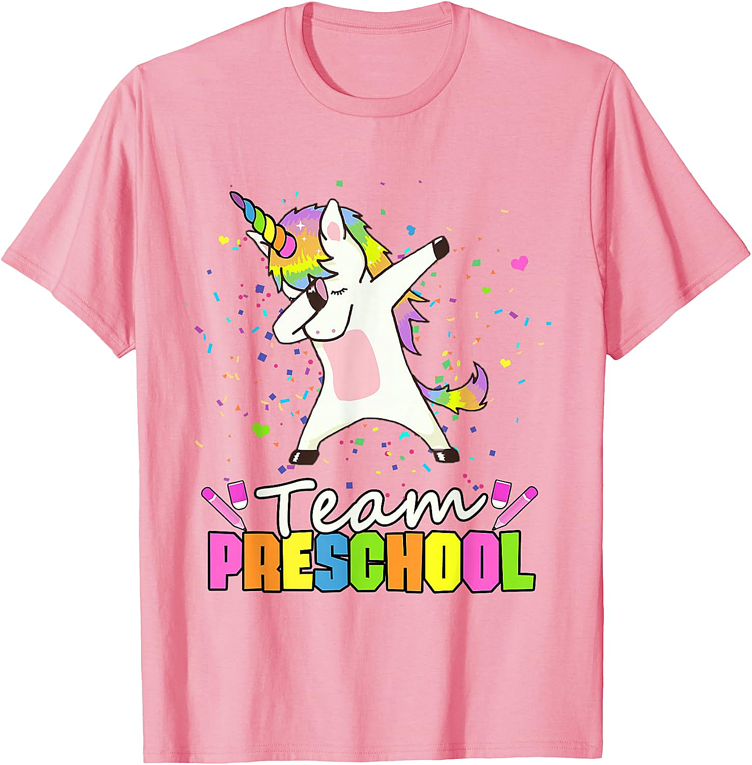  Team Preschool Unicorn T-Shirt Fun Back to School Tee