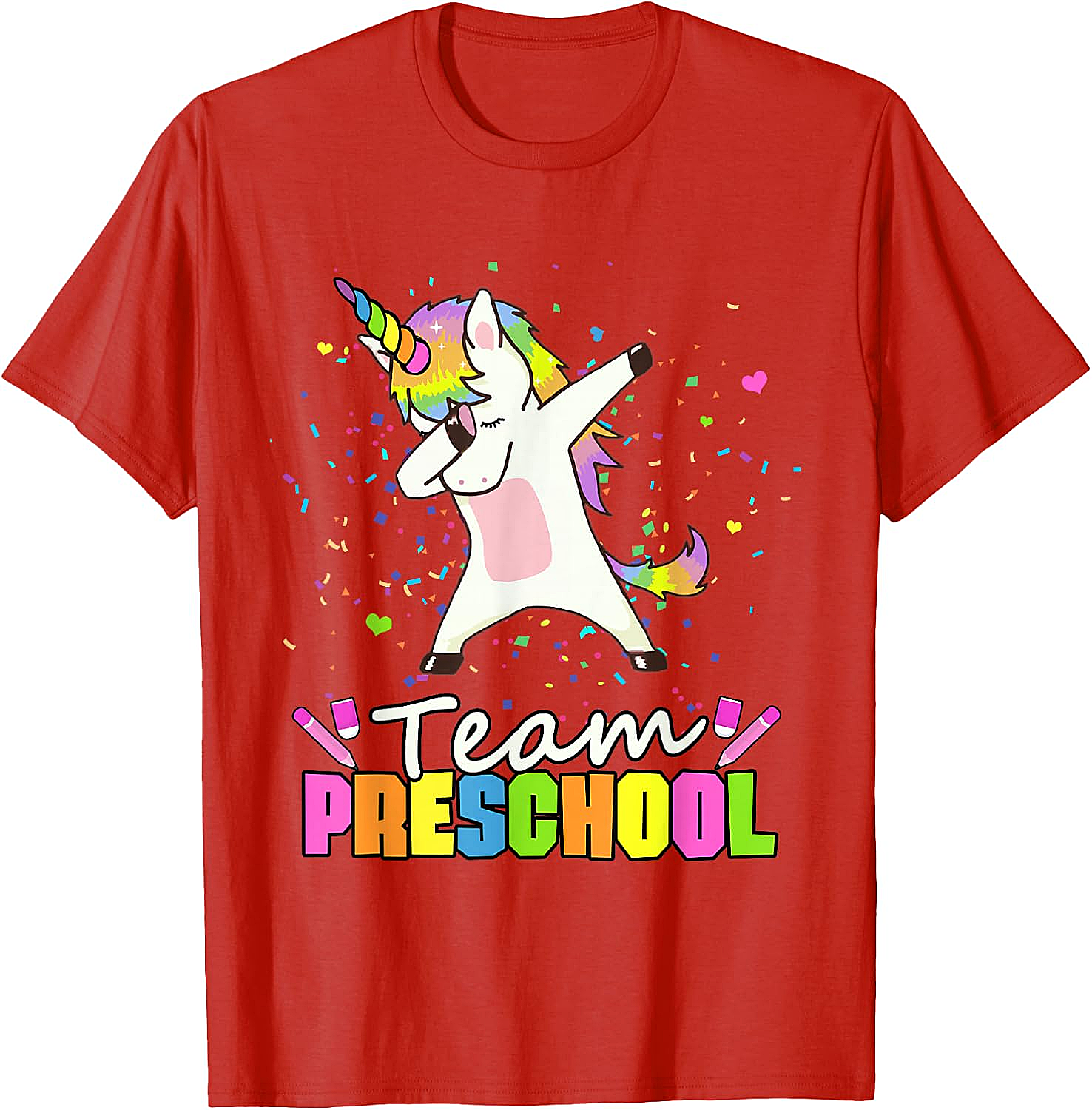  Team Preschool Unicorn T-Shirt Fun Back to School Tee