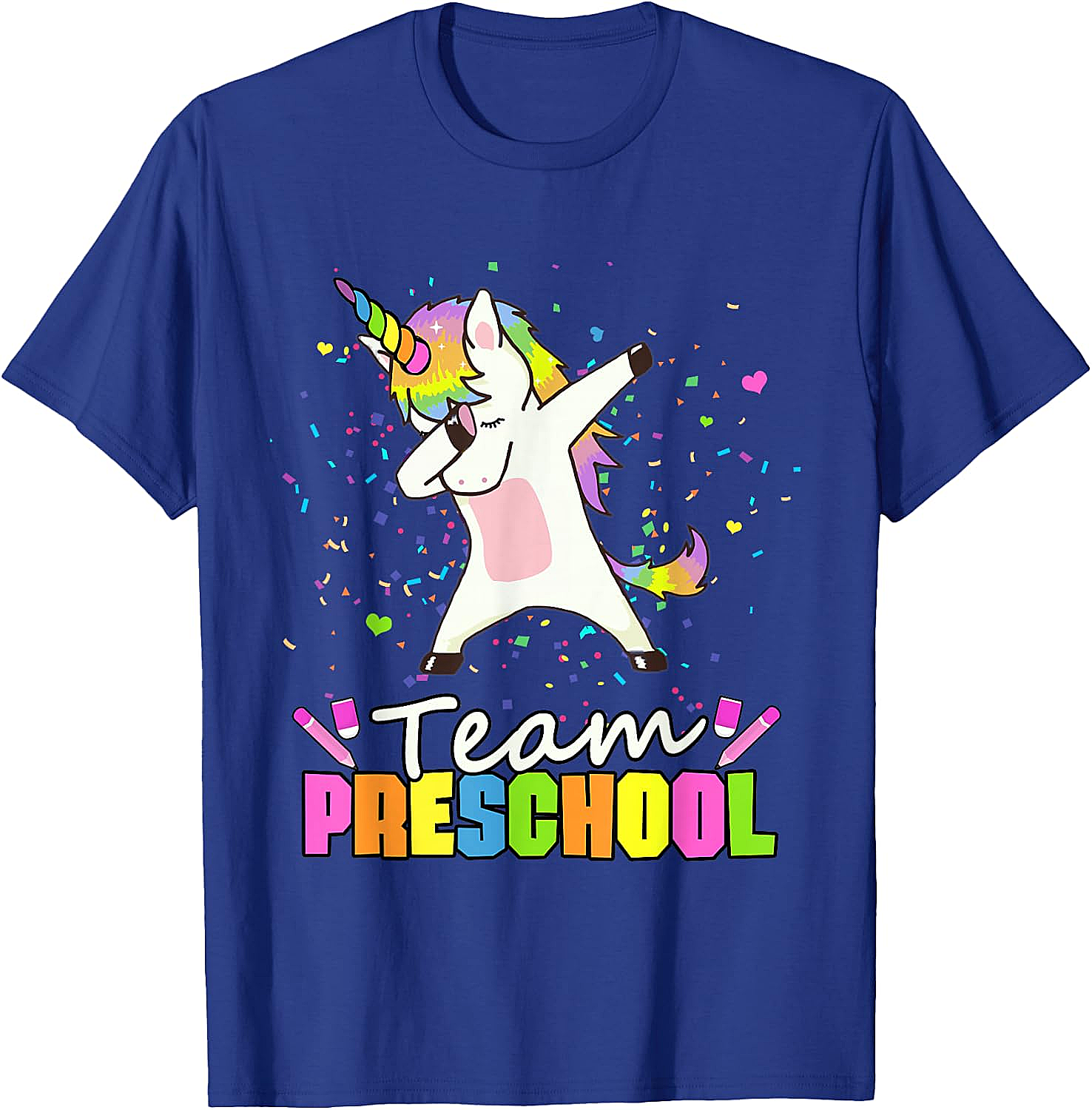  Team Preschool Unicorn T-Shirt Fun Back to School Tee