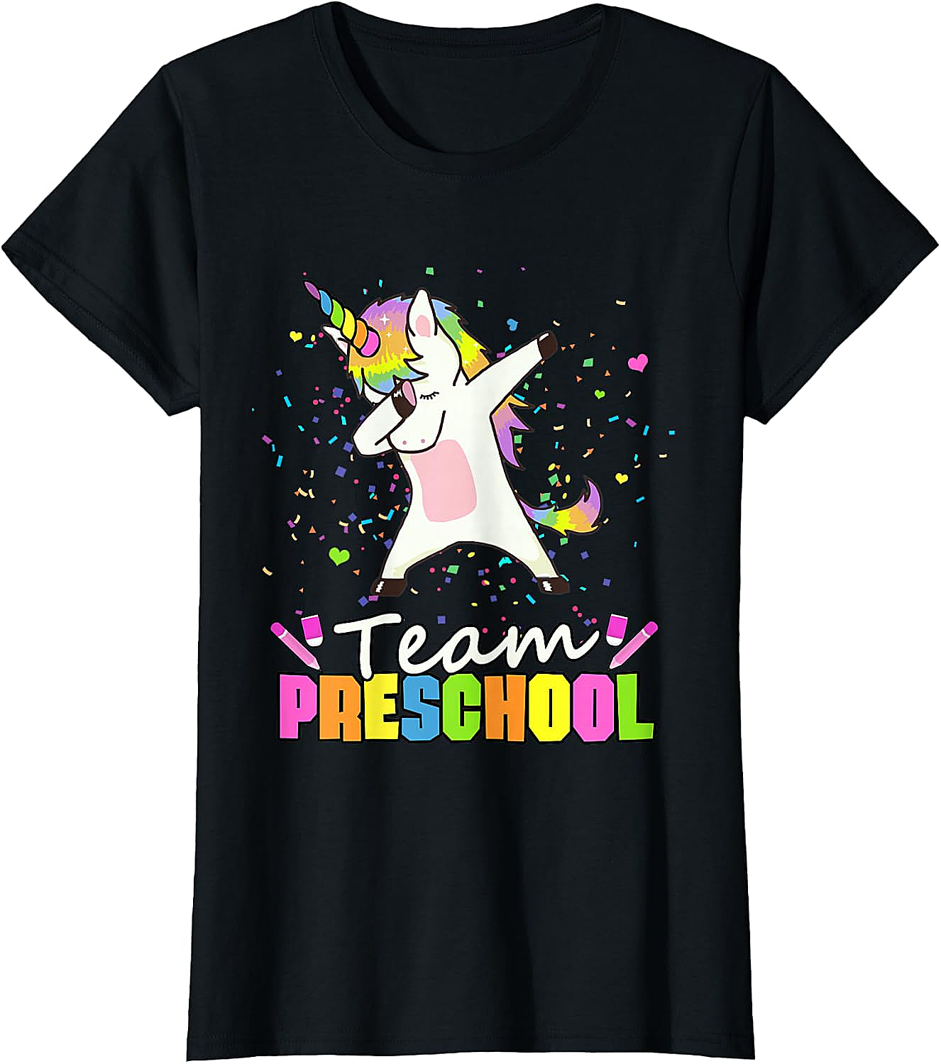  Team Preschool Unicorn T-Shirt Fun Back to School Tee