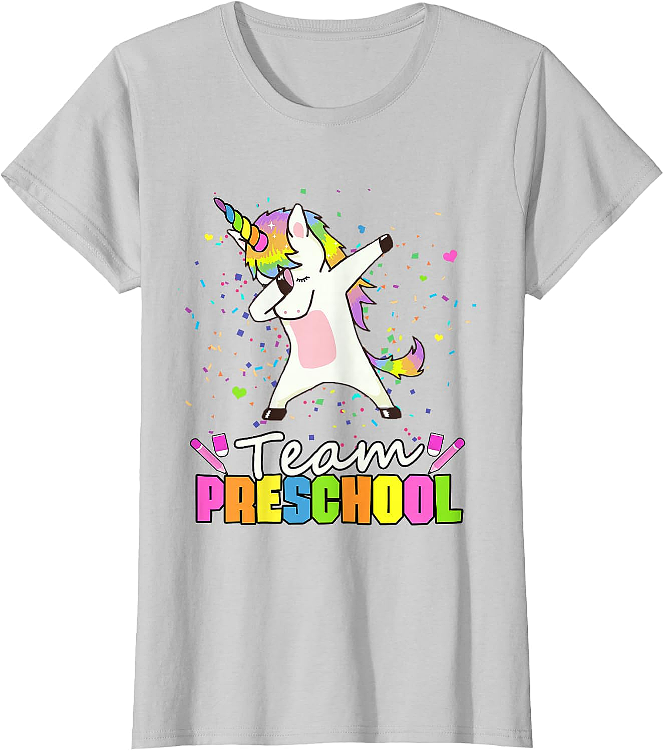  Team Preschool Unicorn T-Shirt Fun Back to School Tee