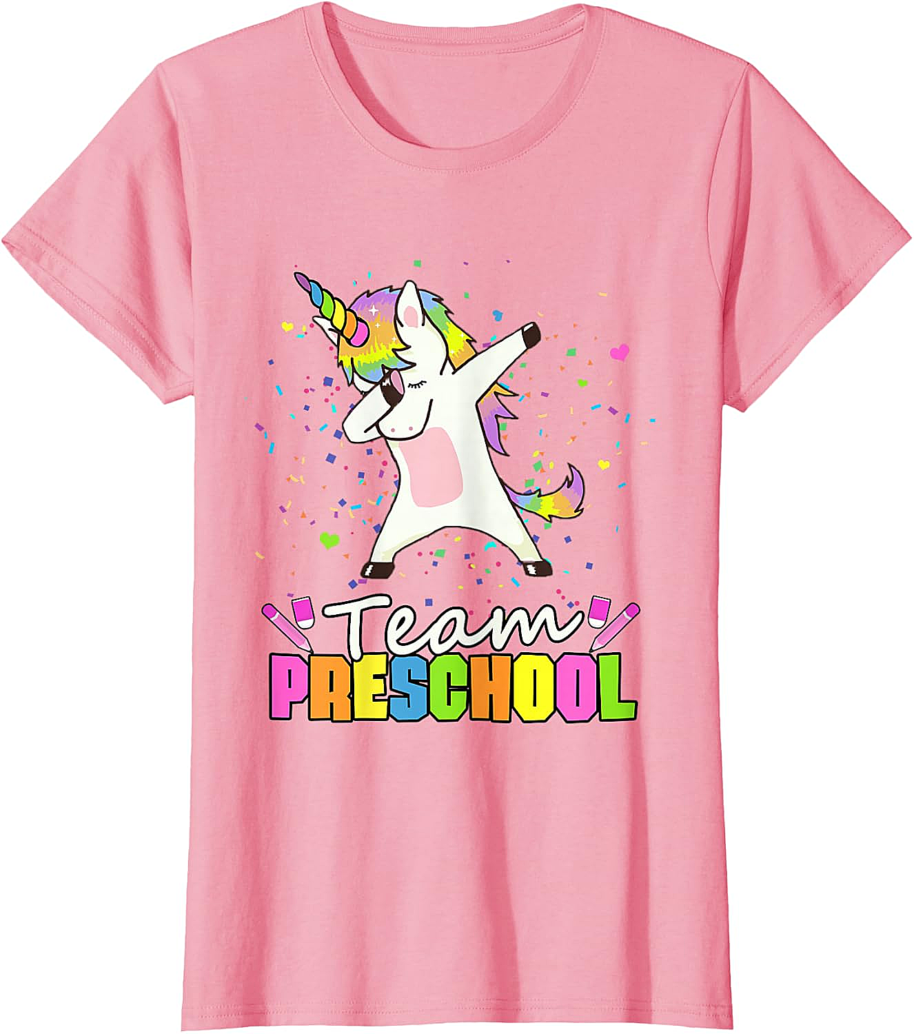  Team Preschool Unicorn T-Shirt Fun Back to School Tee