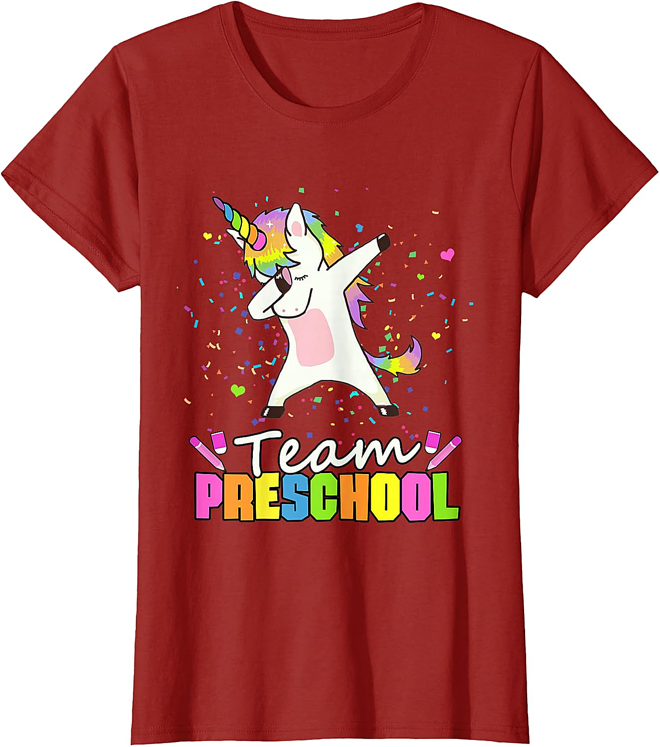  Team Preschool Unicorn T-Shirt Fun Back to School Tee