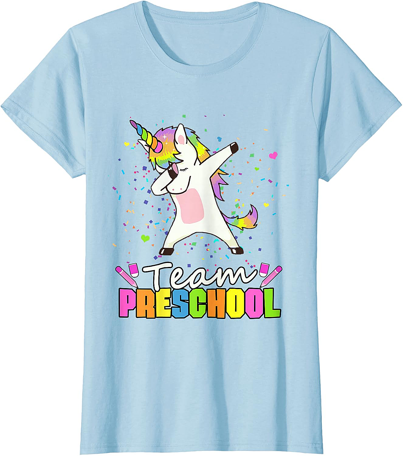  Team Preschool Unicorn T-Shirt Fun Back to School Tee