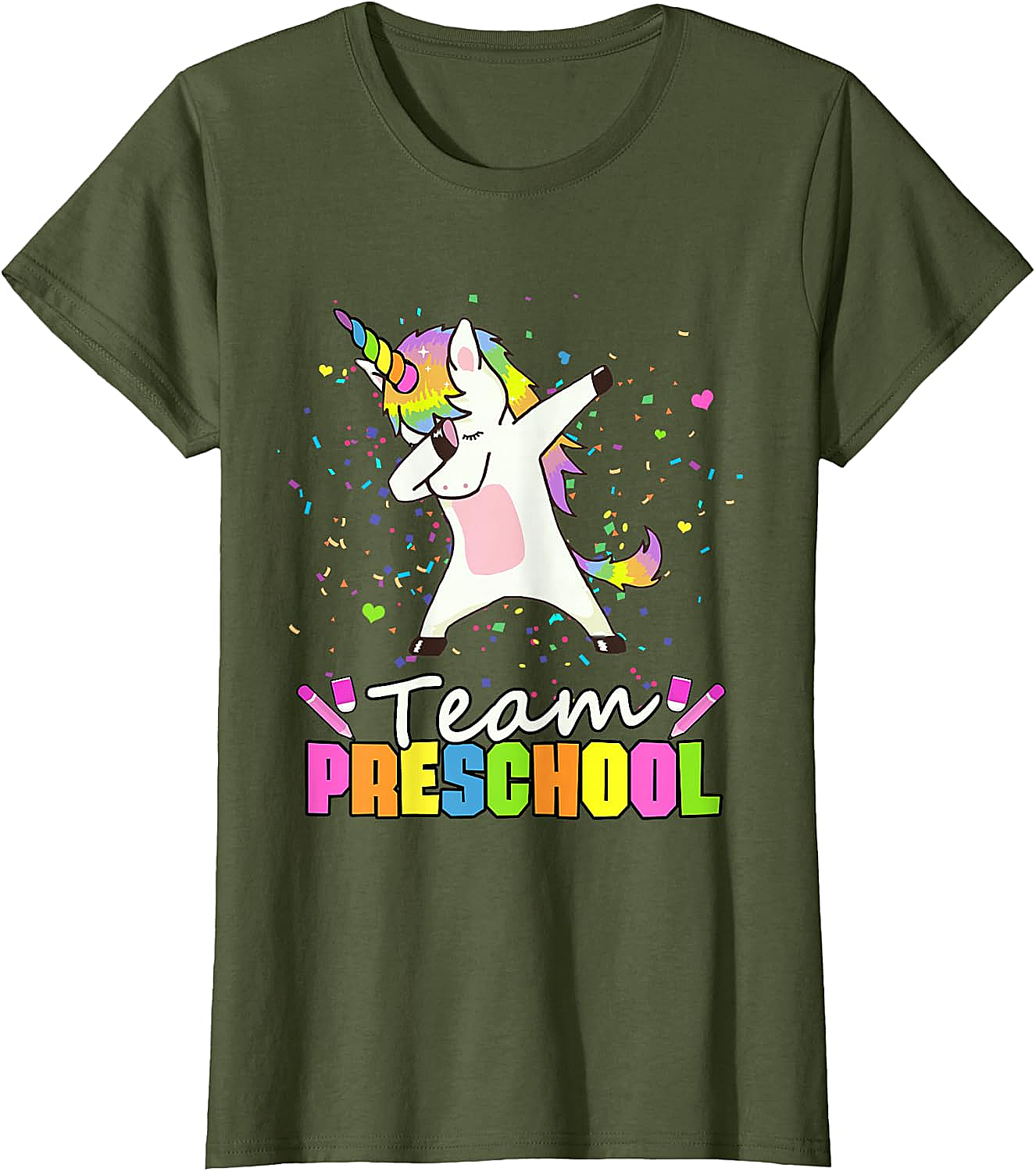  Team Preschool Unicorn T-Shirt Fun Back to School Tee