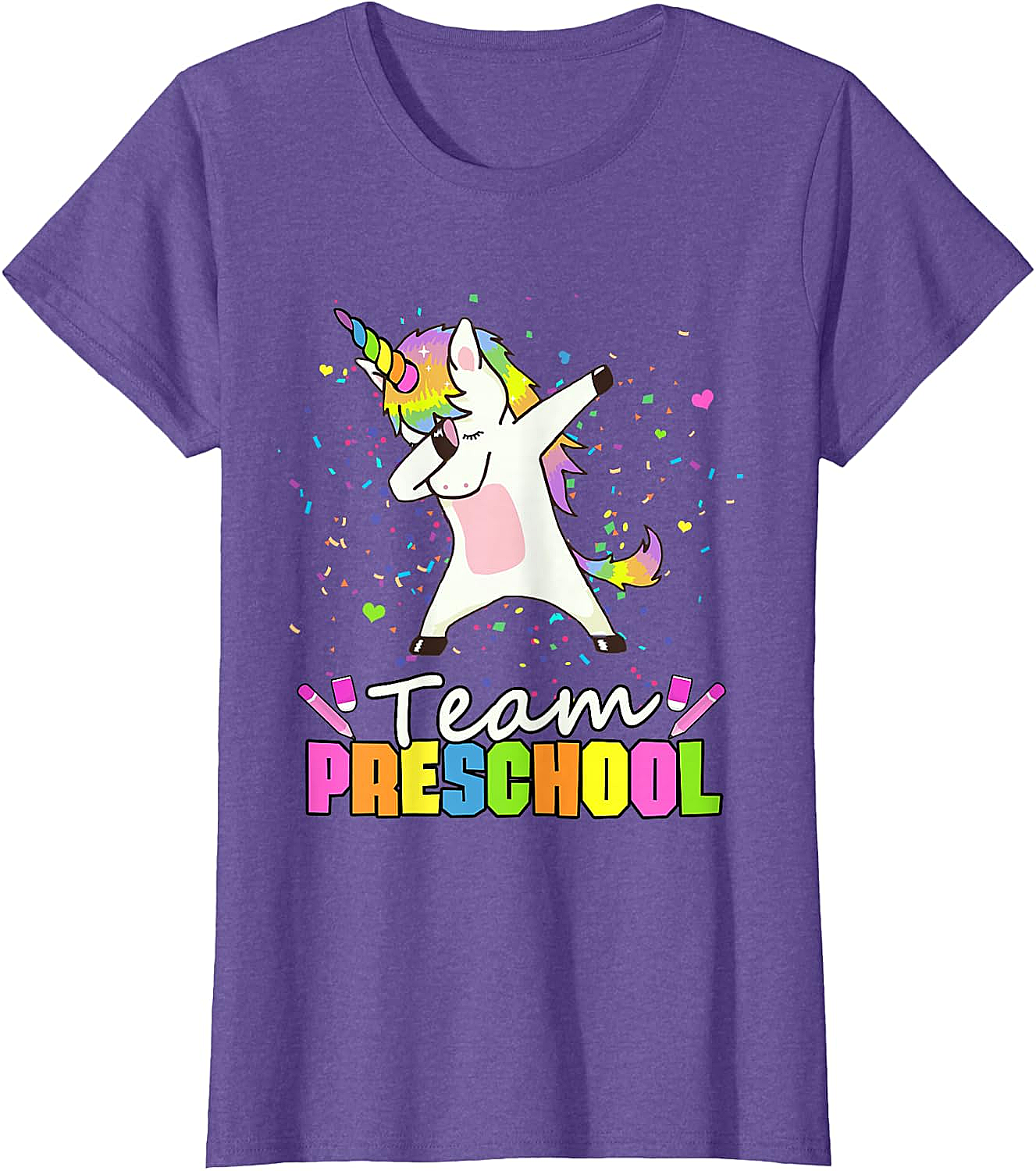  Team Preschool Unicorn T-Shirt Fun Back to School Tee