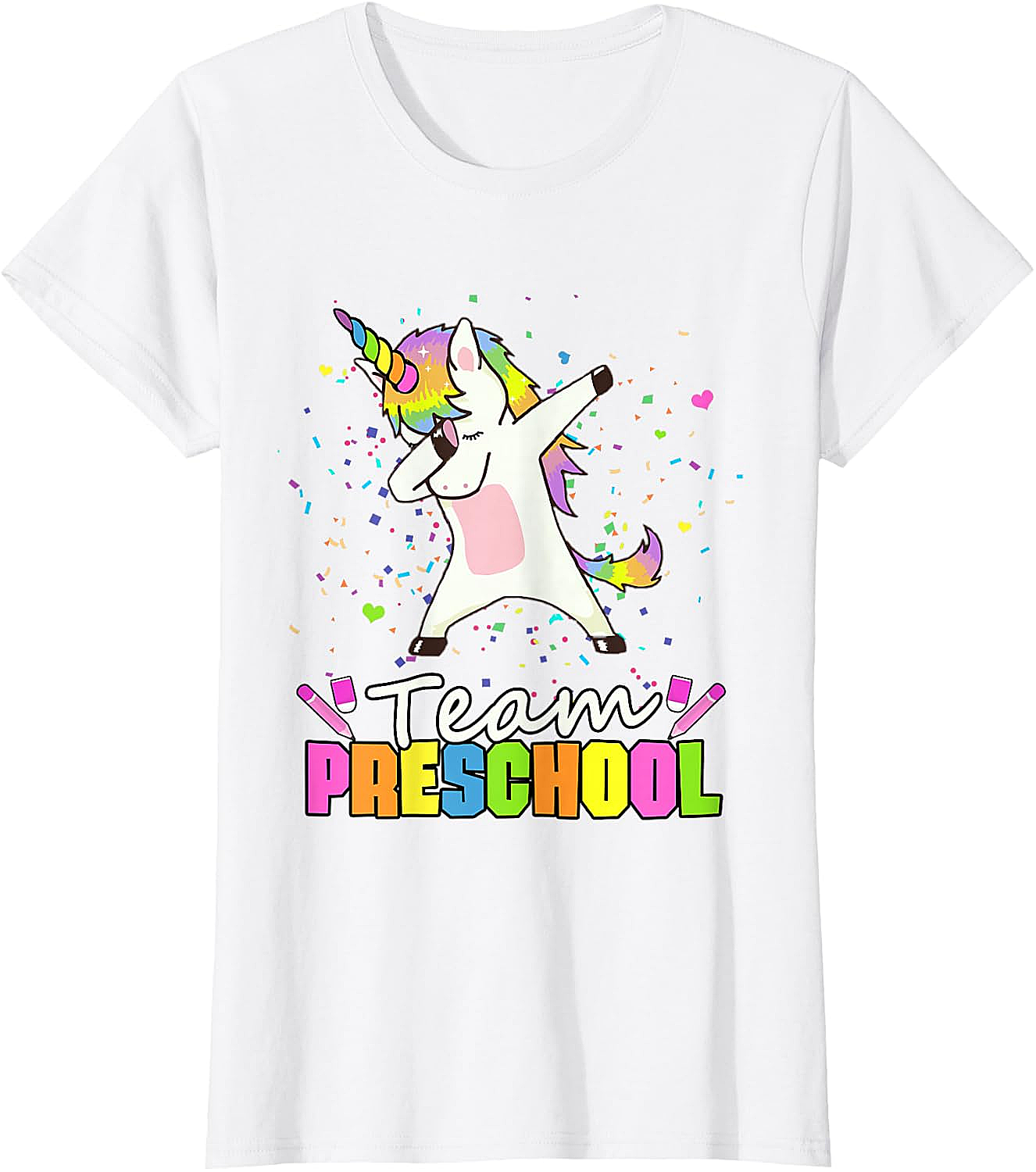  Team Preschool Unicorn T-Shirt Fun Back to School Tee
