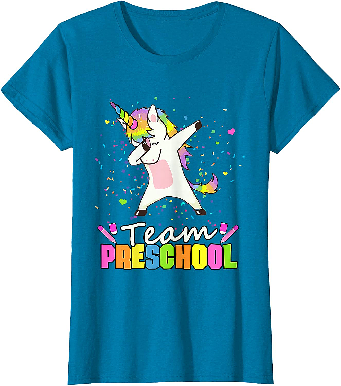  Team Preschool Unicorn T-Shirt Fun Back to School Tee