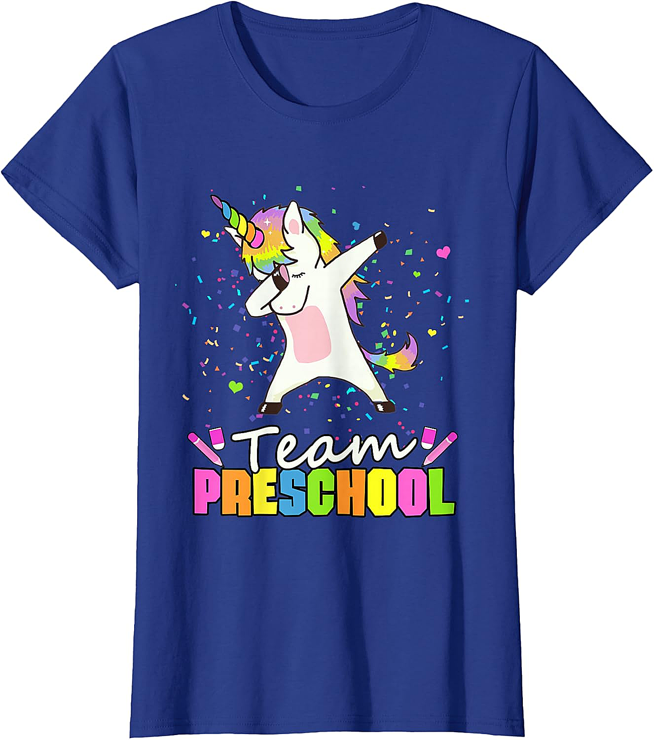  Team Preschool Unicorn T-Shirt Fun Back to School Tee