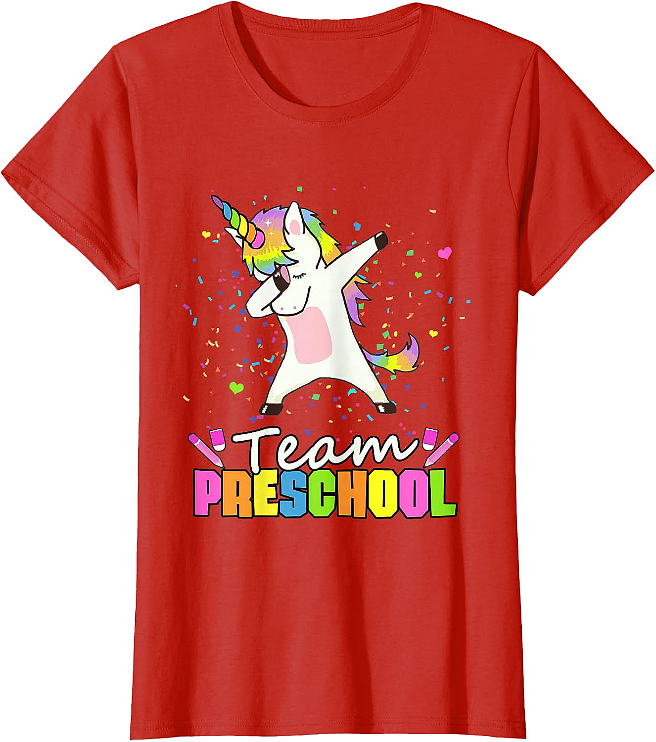  Team Preschool Unicorn T-Shirt Fun Back to School Tee