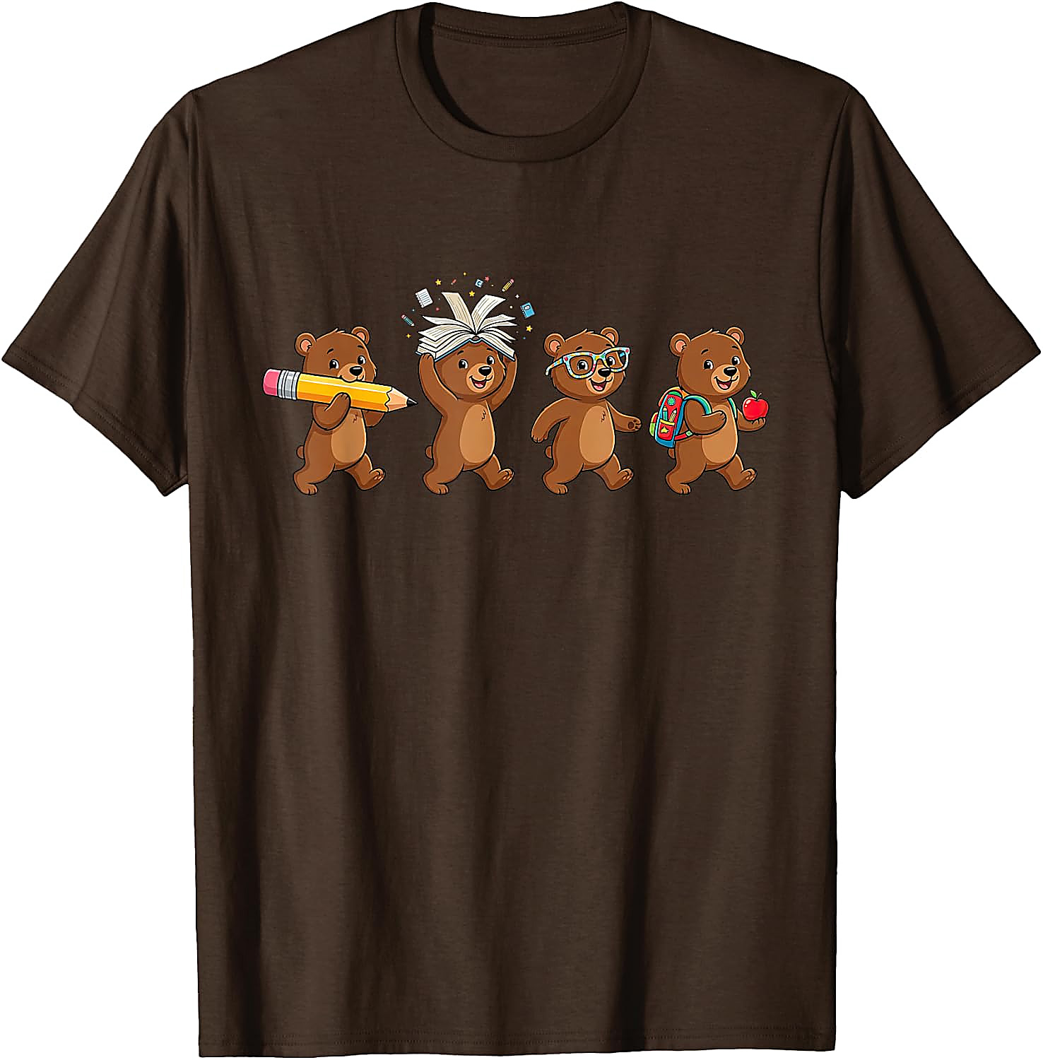Funny Bear Back to School T-Shirt for Teachers & Students