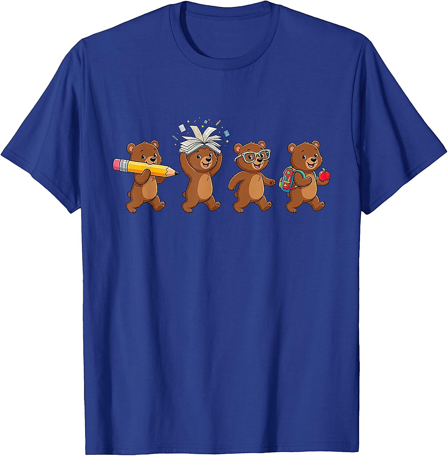 Funny Bear Back to School T-Shirt for Teachers & Students