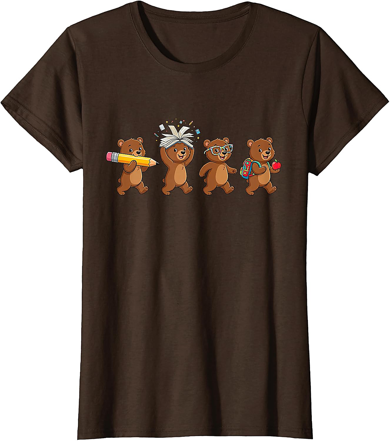 Funny Bear Back to School T-Shirt for Teachers & Students