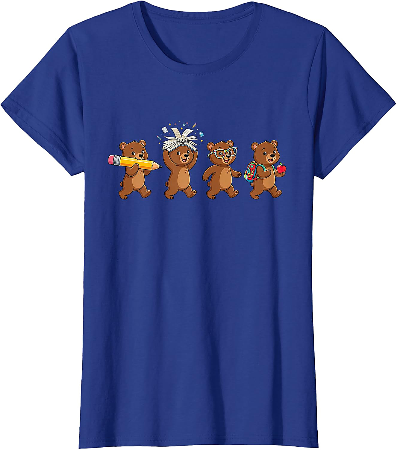 Funny Bear Back to School T-Shirt for Teachers & Students