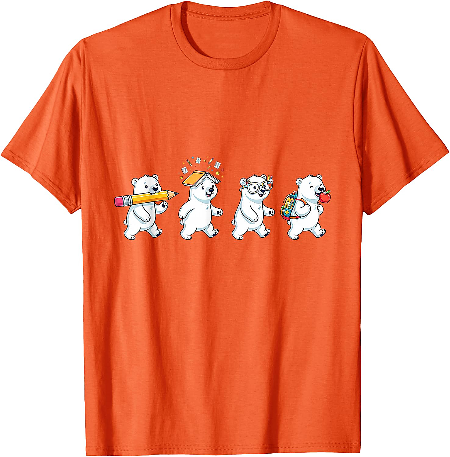 Funny Polar Bear Back to School T-Shirt | Teacher Gift