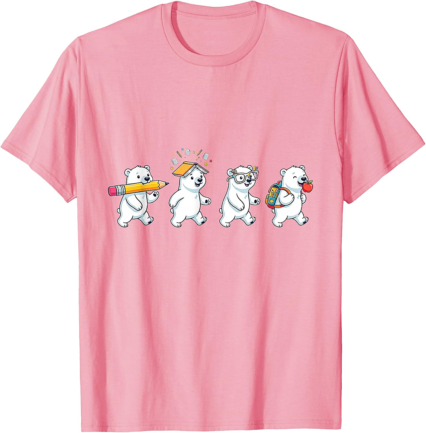 Funny Polar Bear Back to School T-Shirt | Teacher Gift