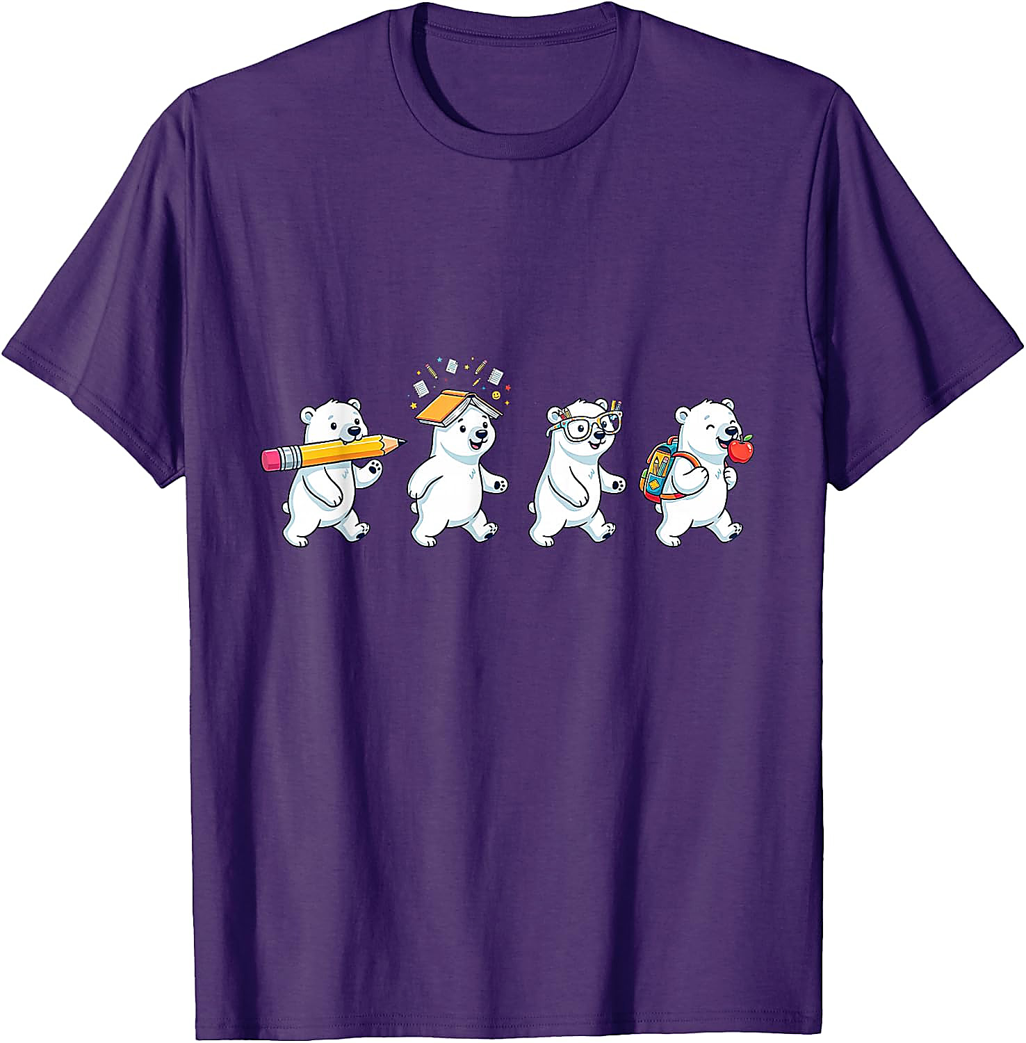 Funny Polar Bear Back to School T-Shirt | Teacher Gift