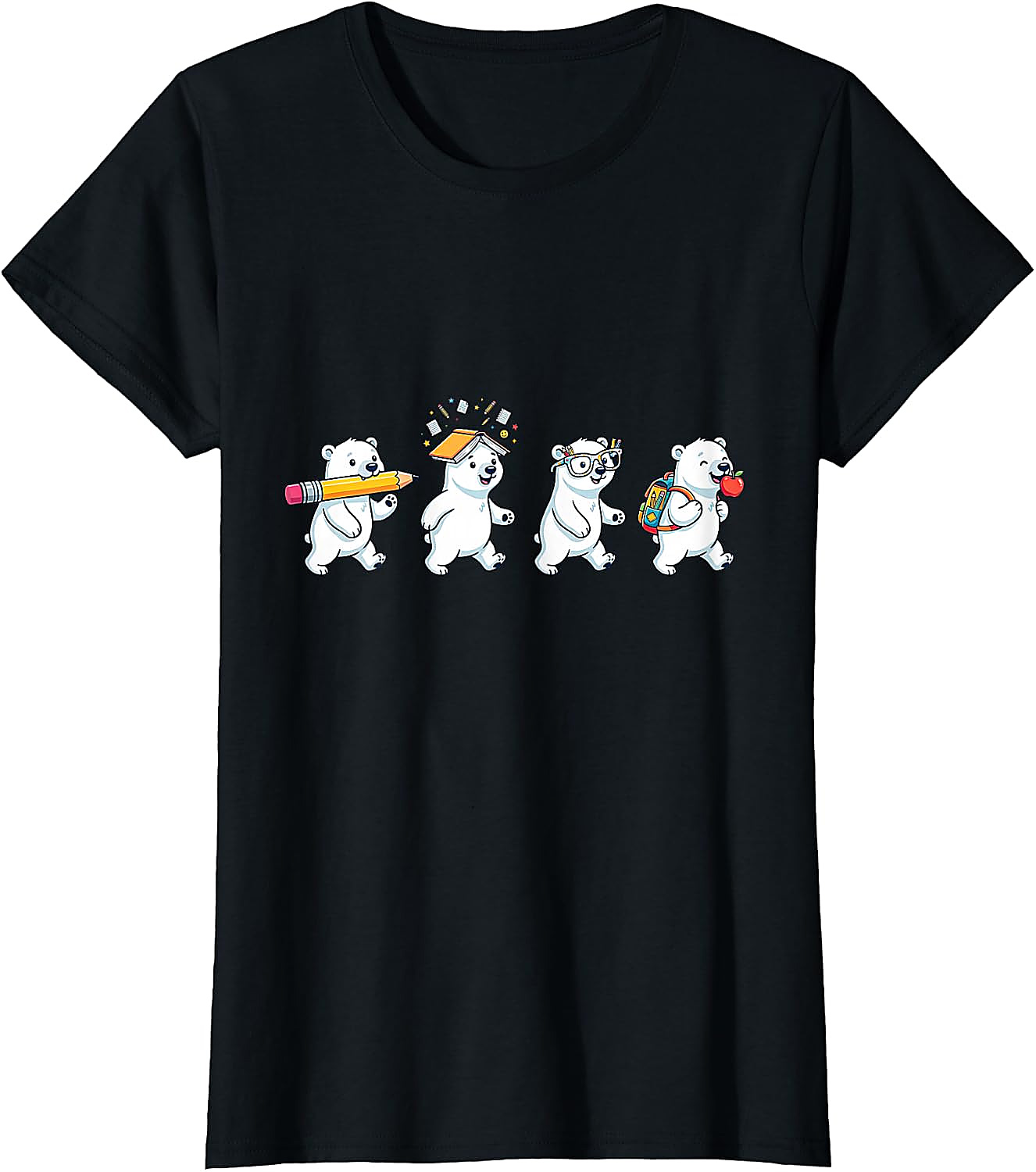 Funny Polar Bear Back to School T-Shirt | Teacher Gift