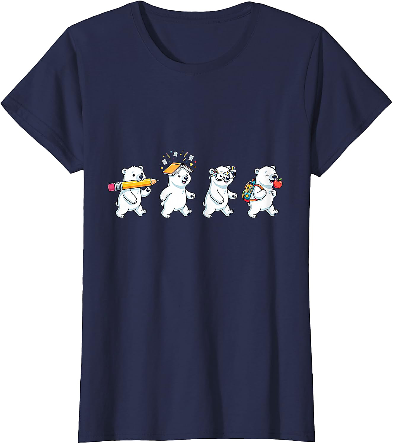 Funny Polar Bear Back to School T-Shirt | Teacher Gift