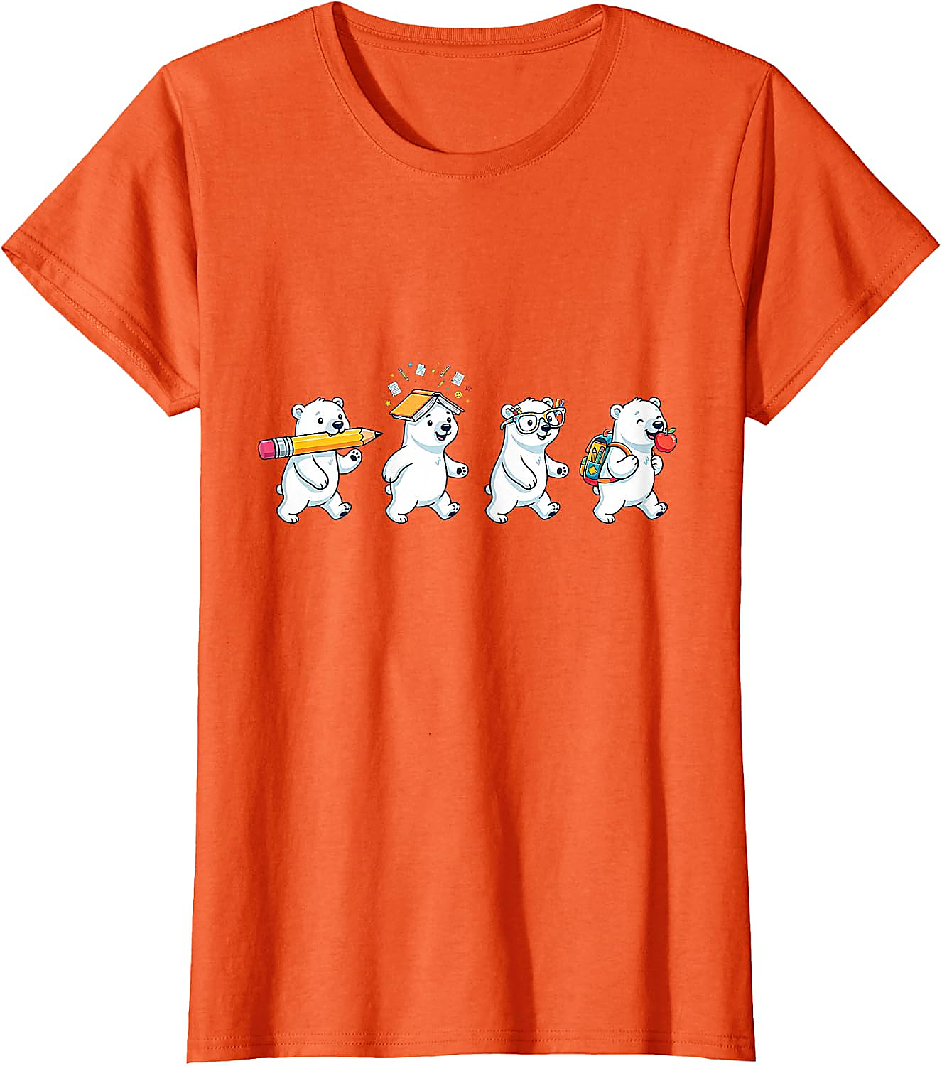 Funny Polar Bear Back to School T-Shirt | Teacher Gift