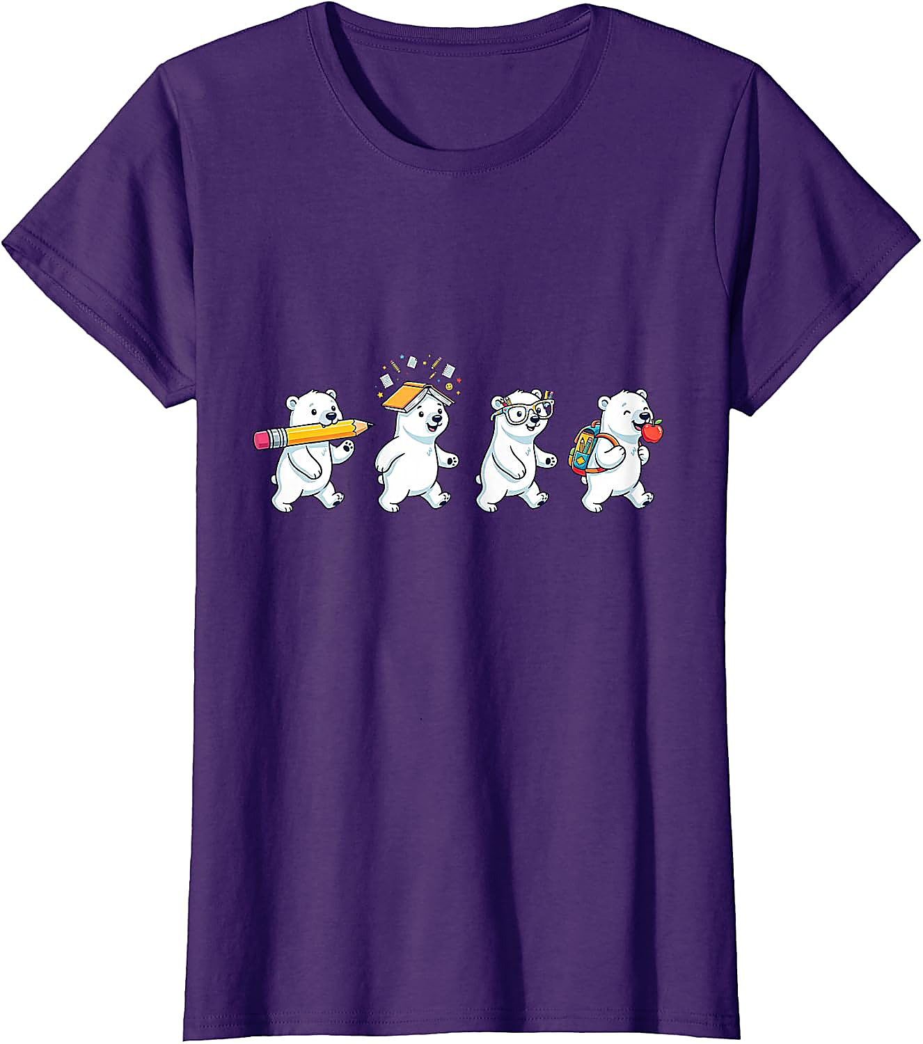 Funny Polar Bear Back to School T-Shirt | Teacher Gift