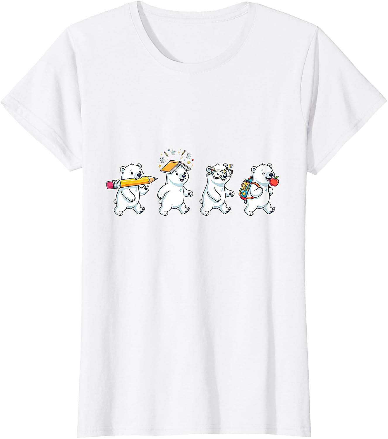 Funny Polar Bear Back to School T-Shirt | Teacher Gift
