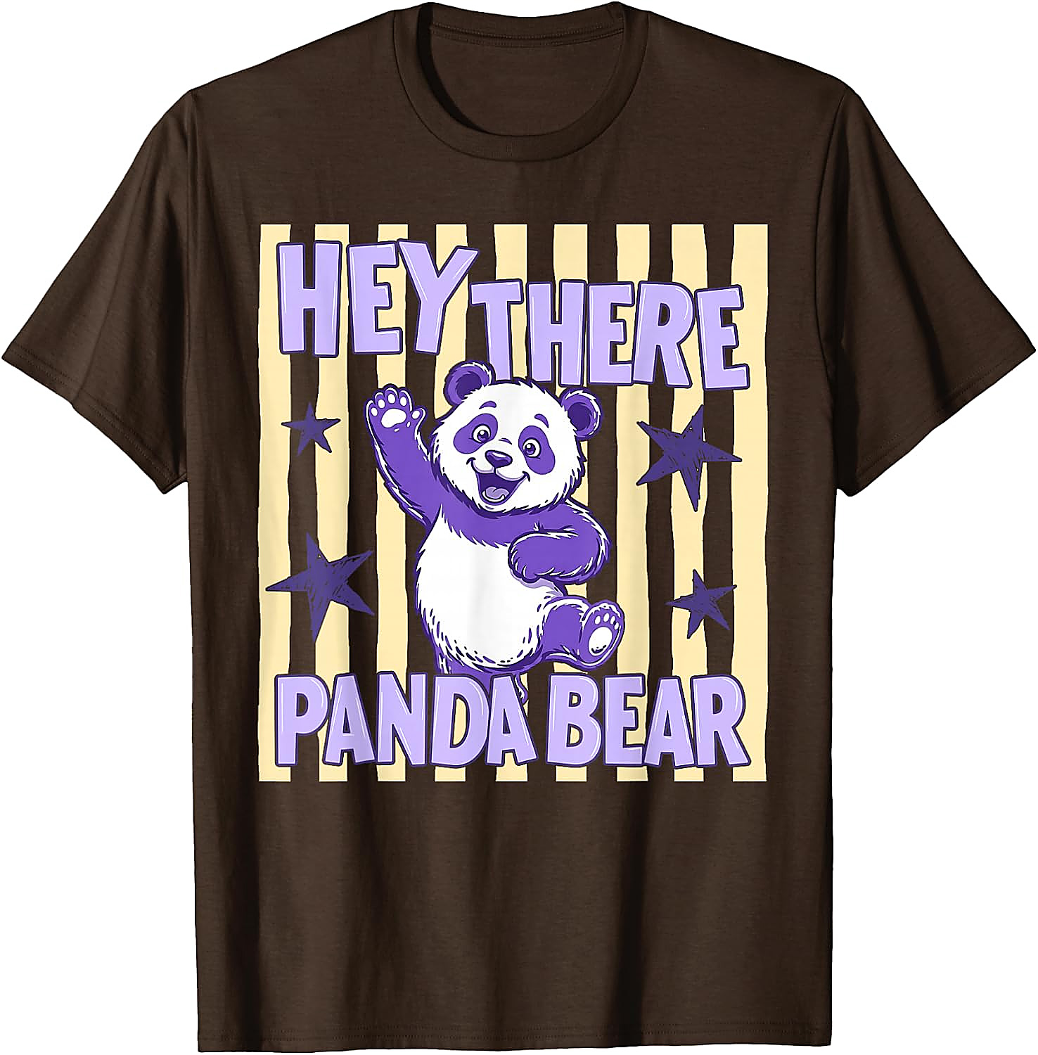 Hey There Panda Bear T-Shirt | Cute Retro Animal Tee